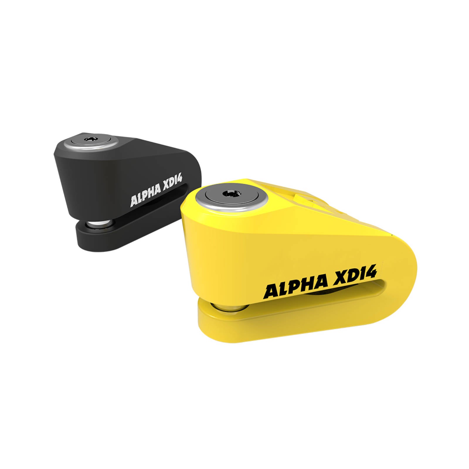 New OXFORD Alpha XD14 Stainless Disc Lock (14mm Pin) - Yellow #OXLK276