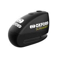 New OXFORD Screamer7 Alarm Disc Lock - Black / Black #OXLK289 | Australian Moto Spares