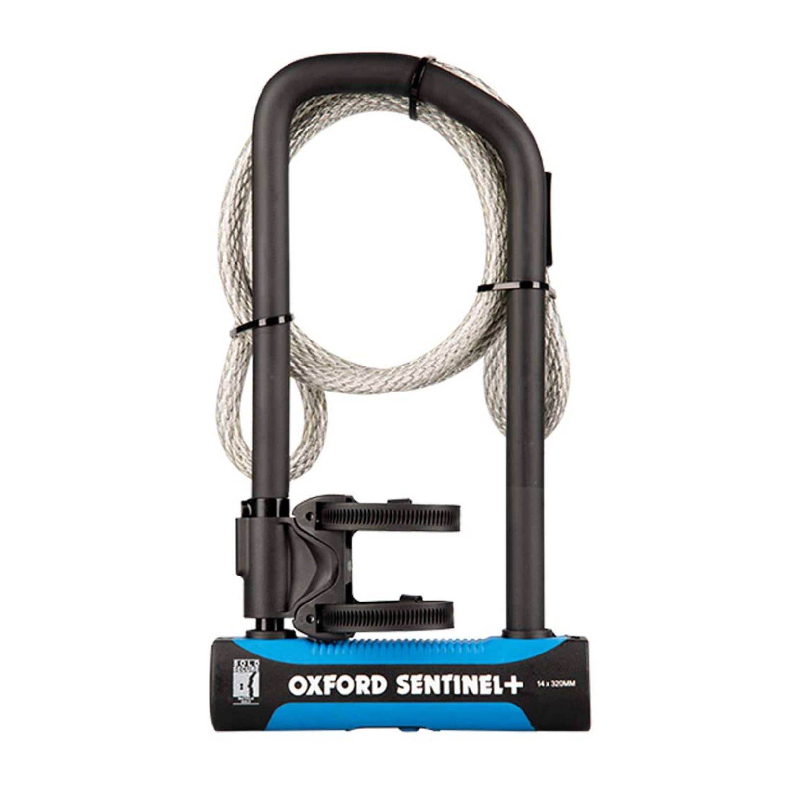 New OXFORD Sentinel Pro Duo U-Lock 320mm x 177mm + Cable #OXLK326