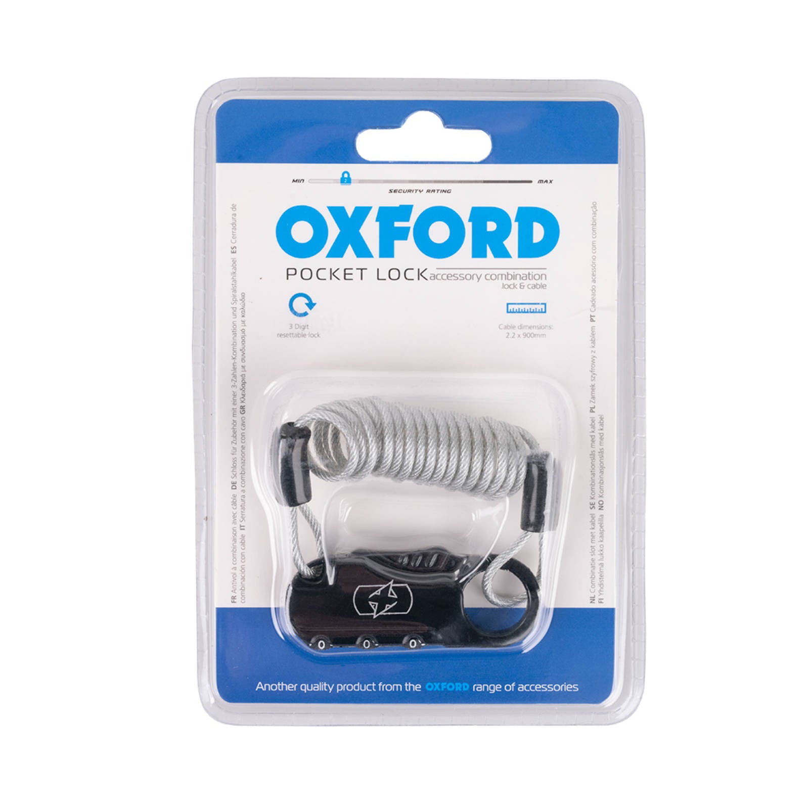 New OXFORD Pocket Lock 2.2x900mm #OXLK391