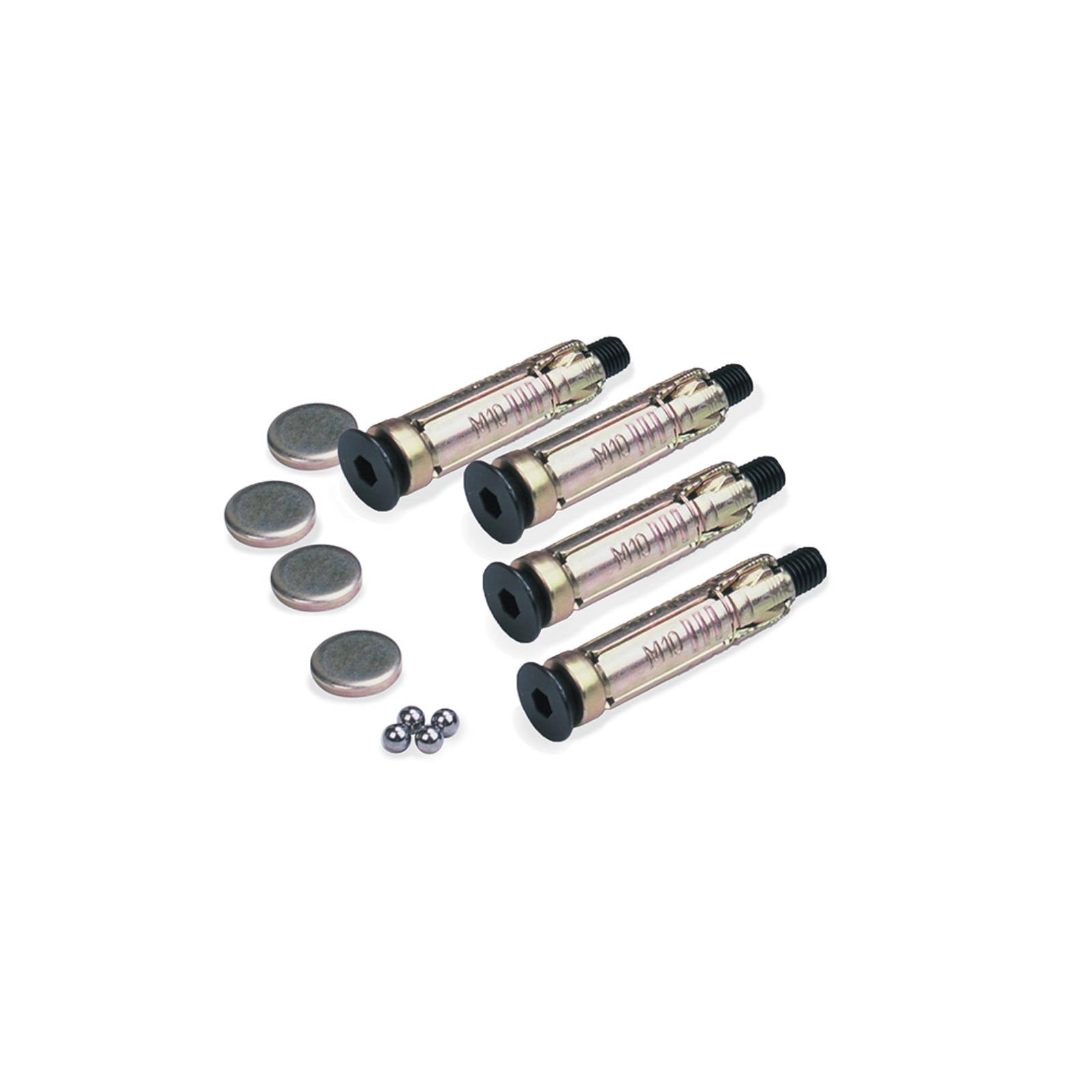 OXFORD Pack Of 4 Ground Plugs Bolts 6mm Ball Bearings & Caps For AN #OXLK398B