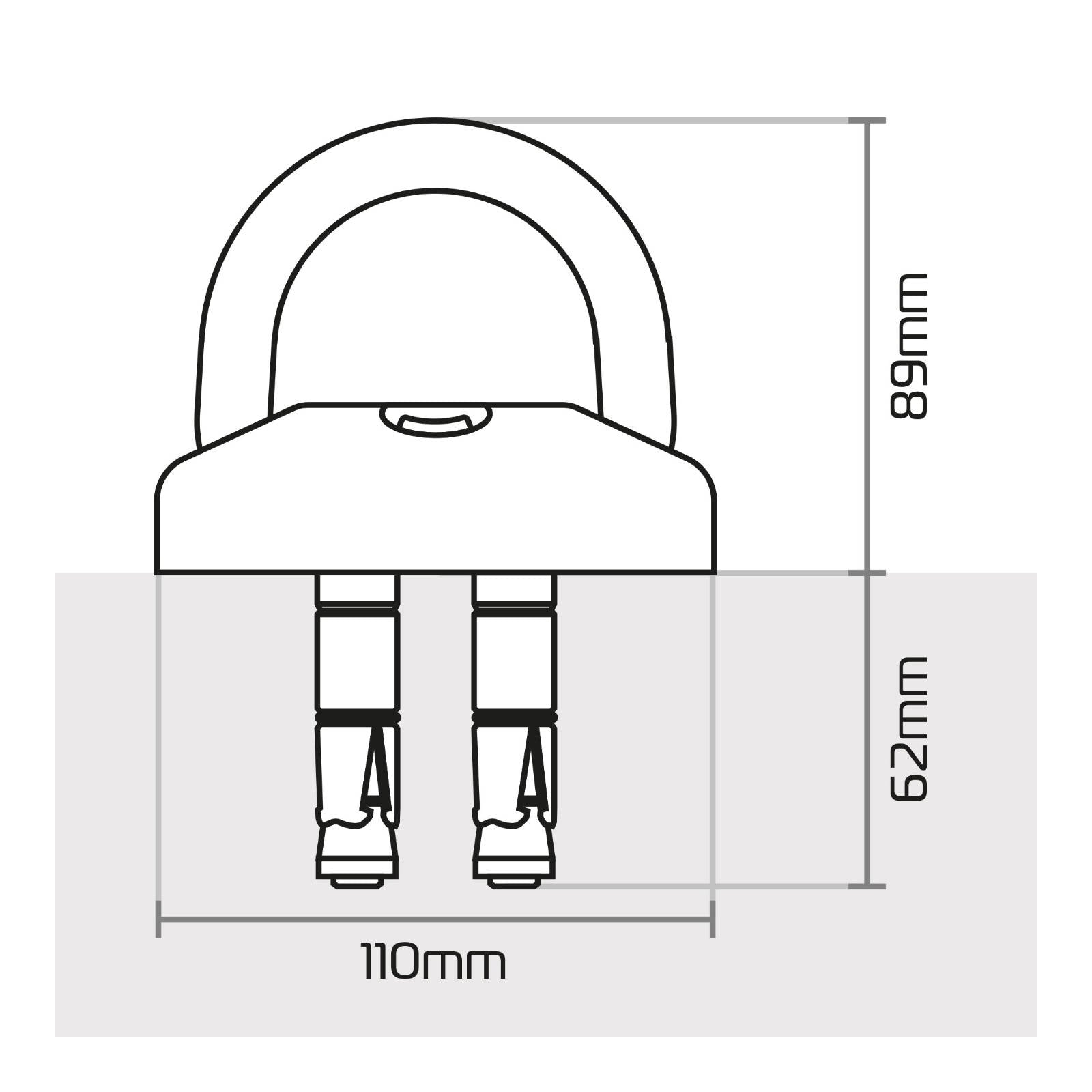 New OXFORD Task Force- Ground & Wall Anchor Lock Kit #OXLK408