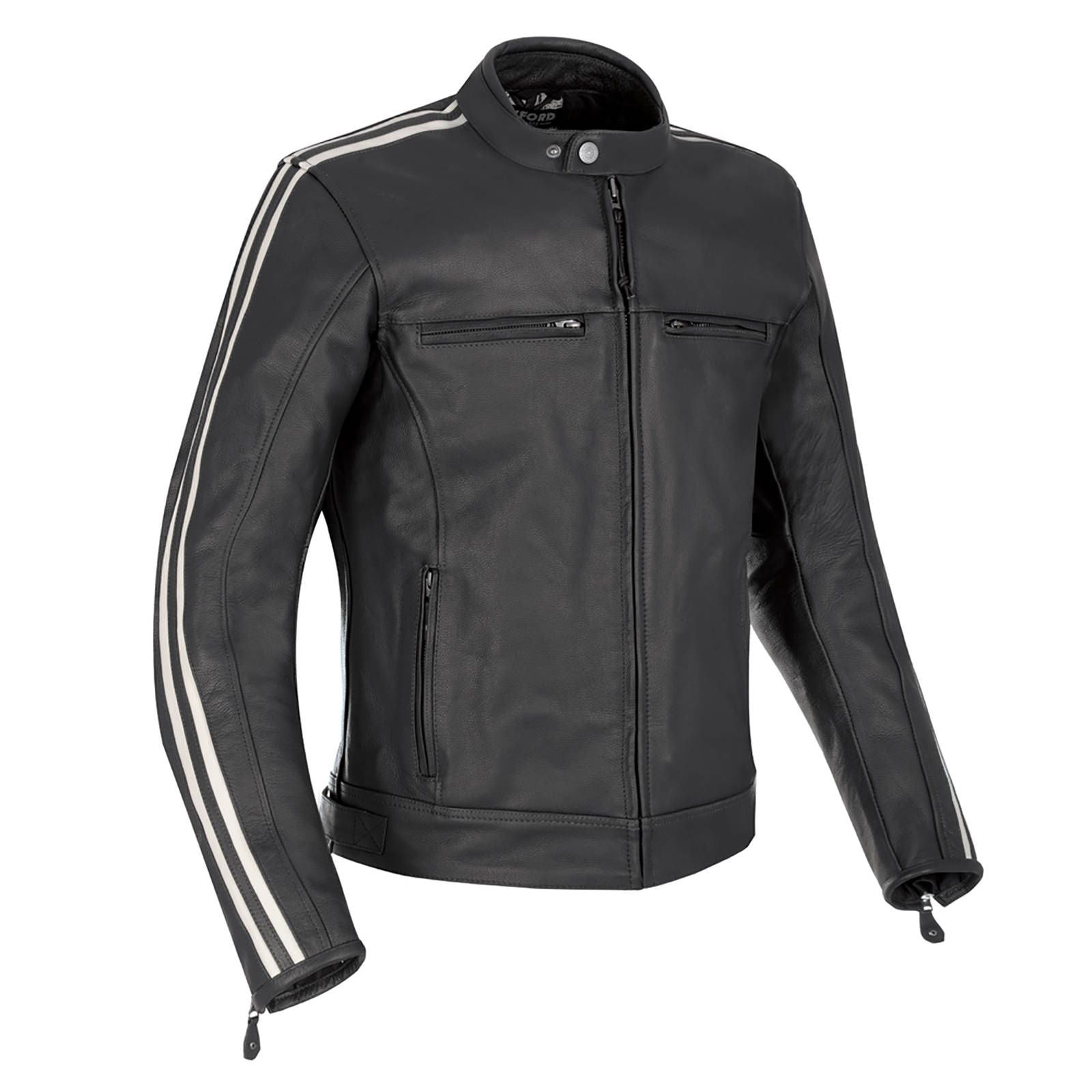 New OXFORD Bladon Leather Jacket - Black (2XL) #OXLM1702012XL