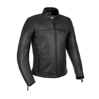 New OXFORD Walton Leather Jacket - Black (2XL) #OXLM1703012XL