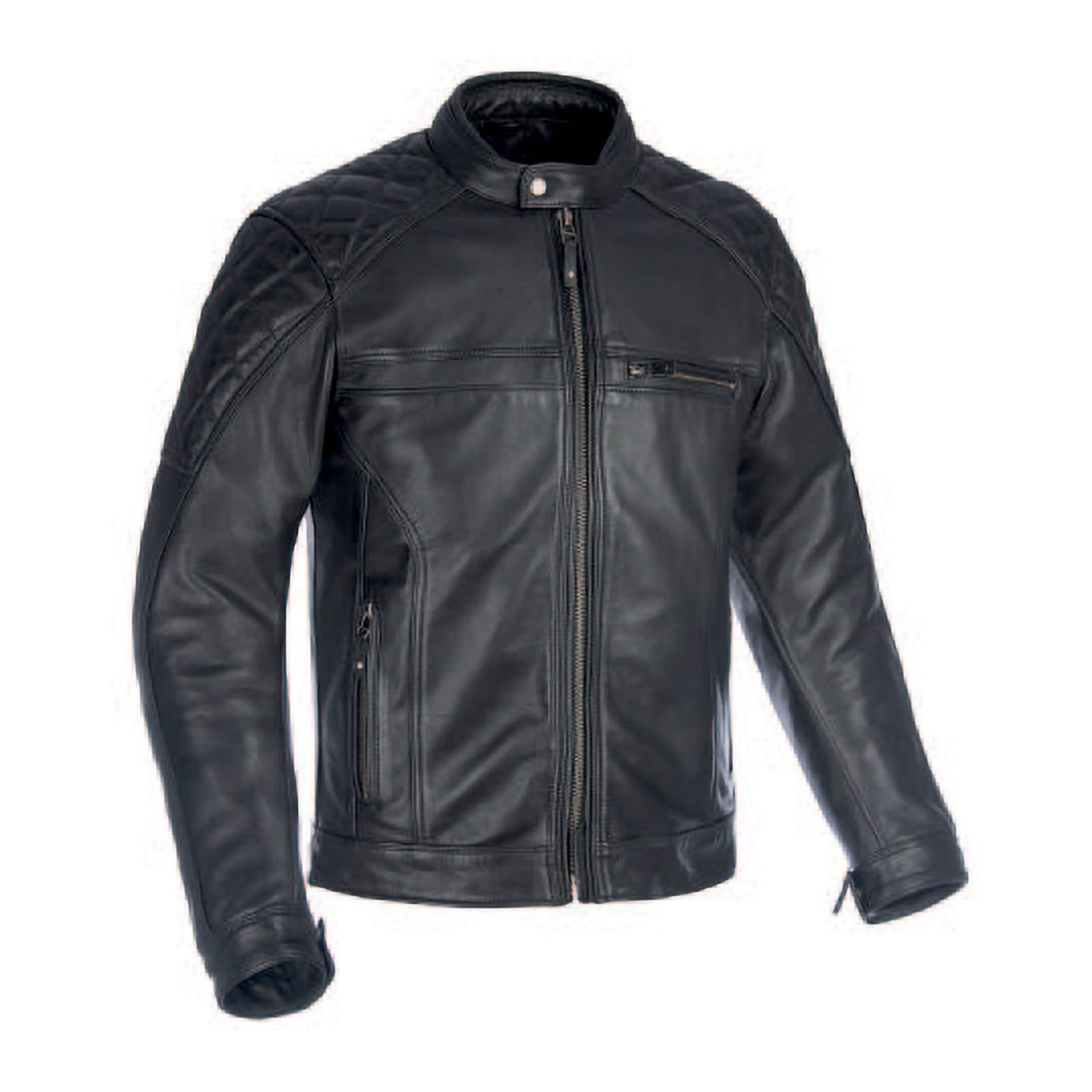 New OXFORD Route 73 2.0 Leather Jacket - Black (2XL) #OXLM2002012XL