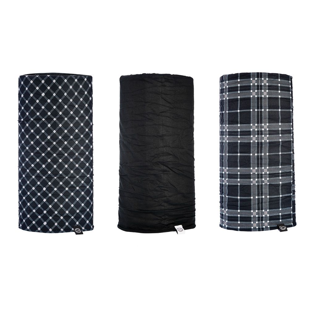 New OXFORD Comfy - Black & White Tartan (3 Pack) #OXNW108