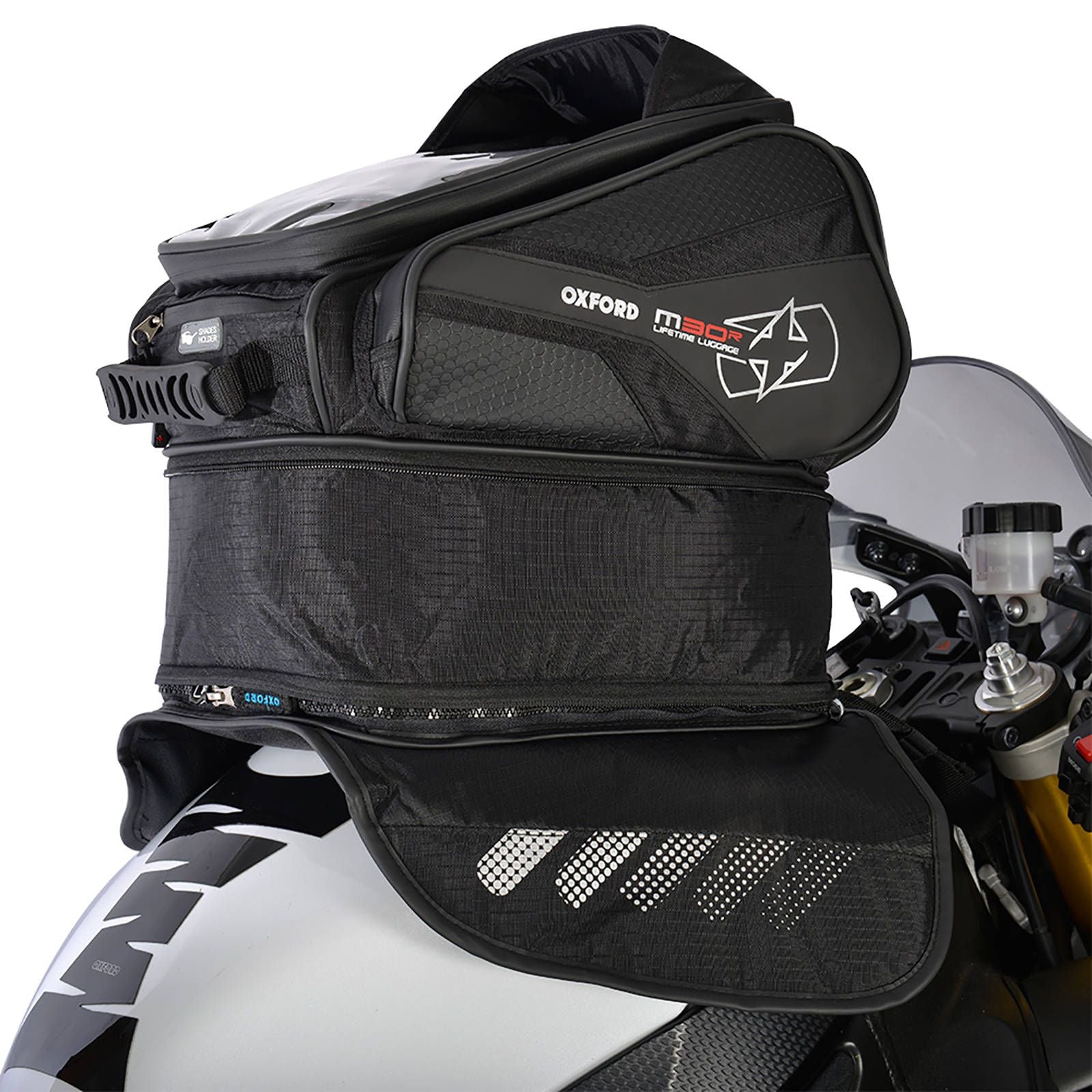 New OXFORD Tank Bag Magnetic M30R - Black #OXOL245