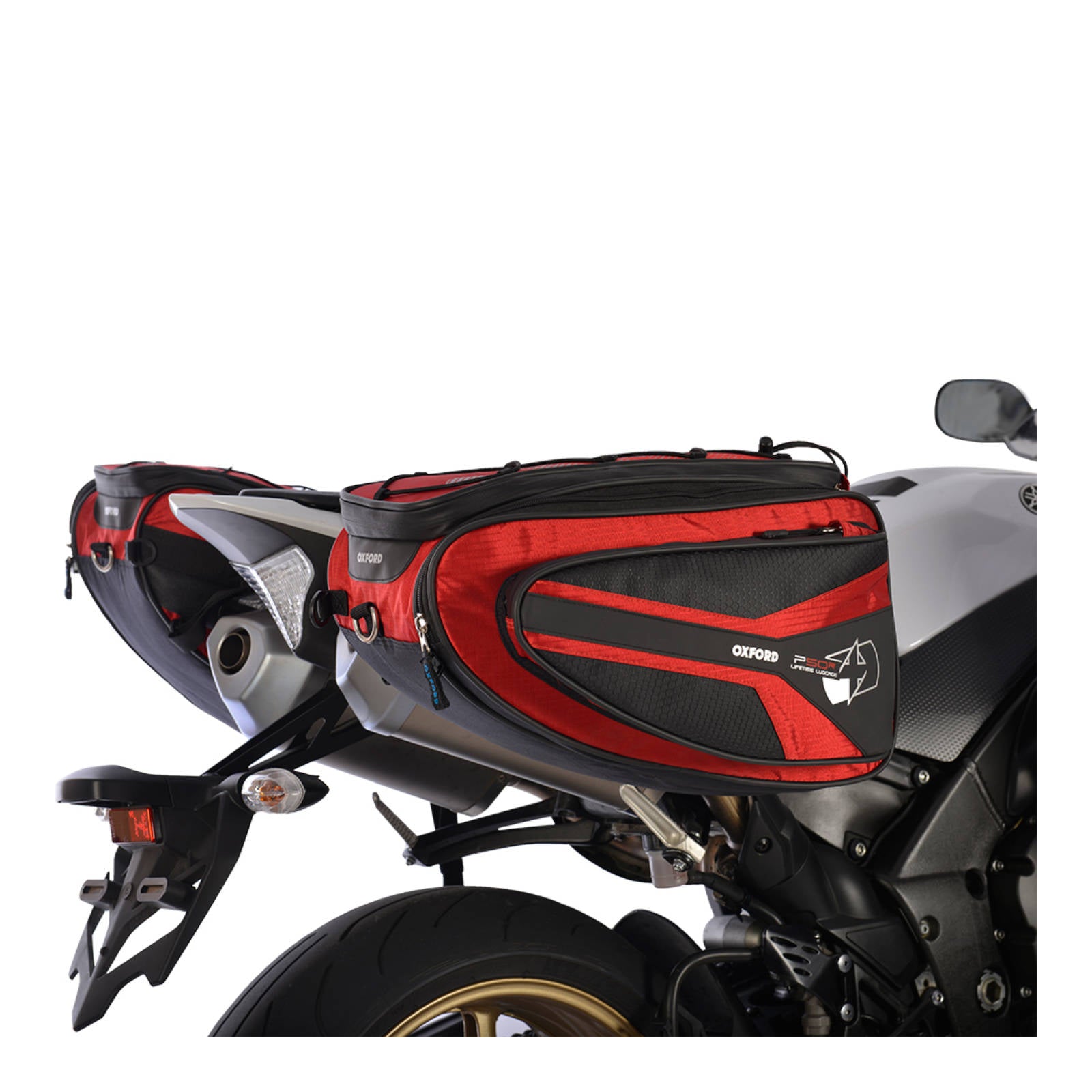 New OXFORD P50R Panniers - Red #OXOL316