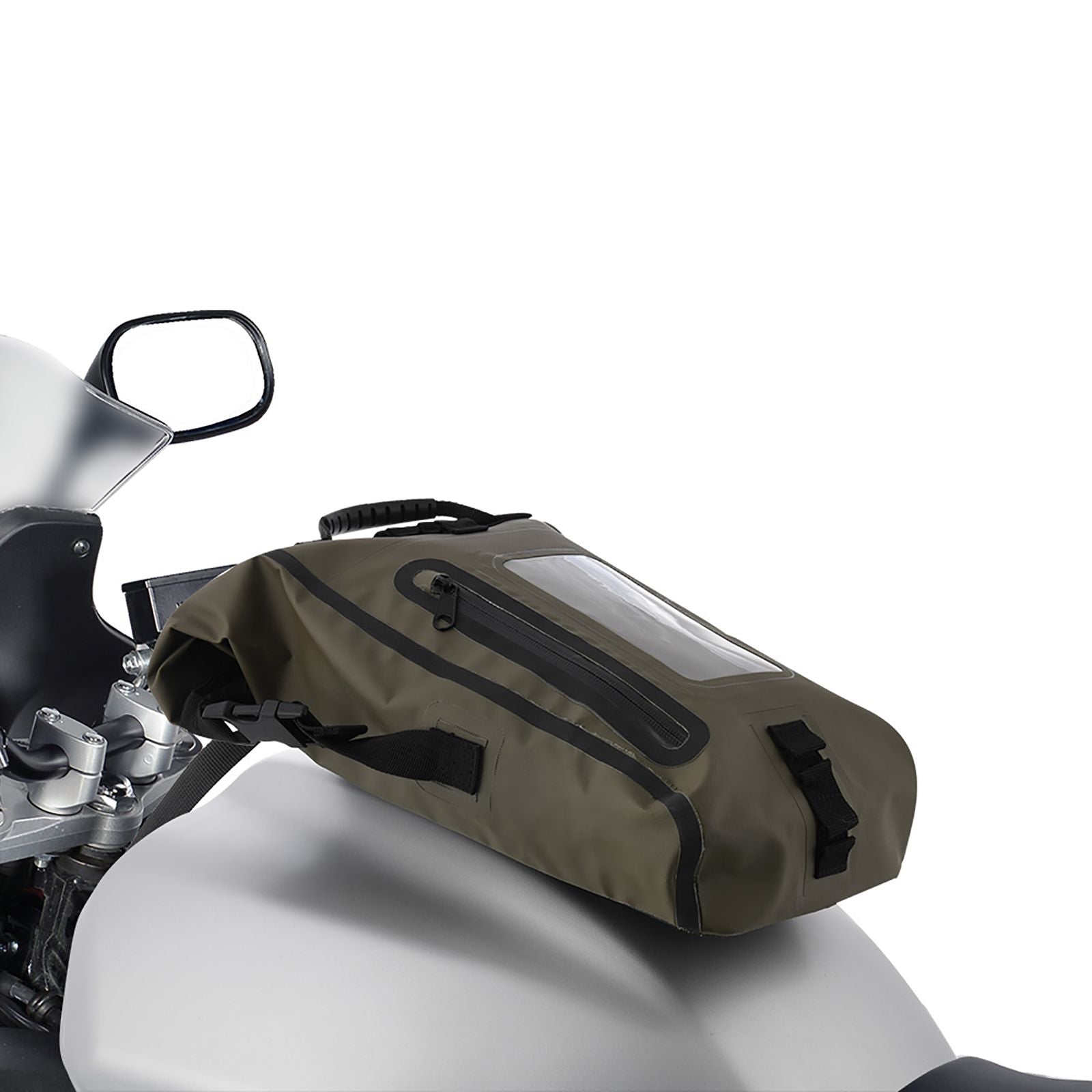 New OXFORD Tank Bag Aqua M8 - Black / Khaki #OXOL404