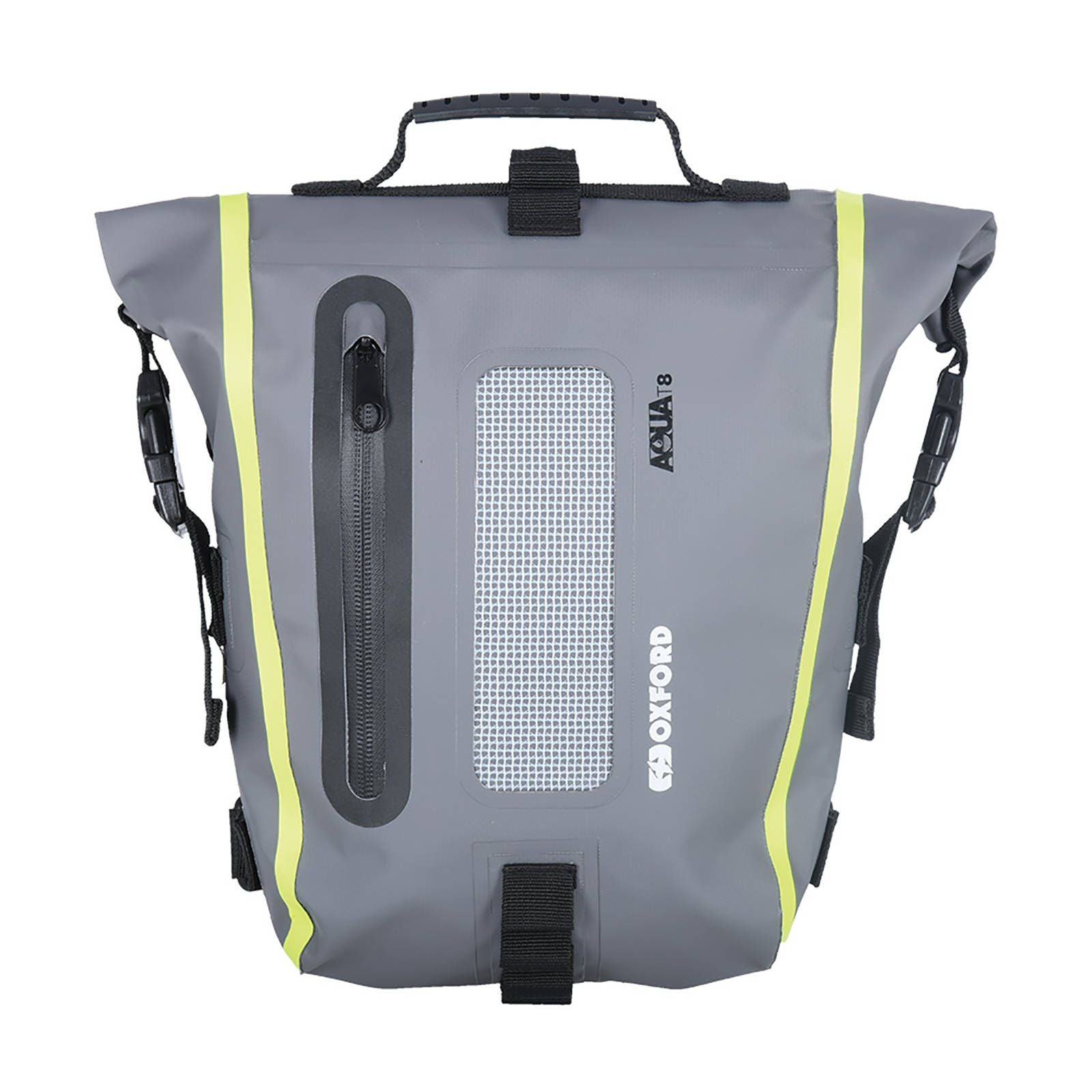 New OXFORD Aqua Tail Bag T8 - Black / Grey / Fluro Yellow #OXOL465