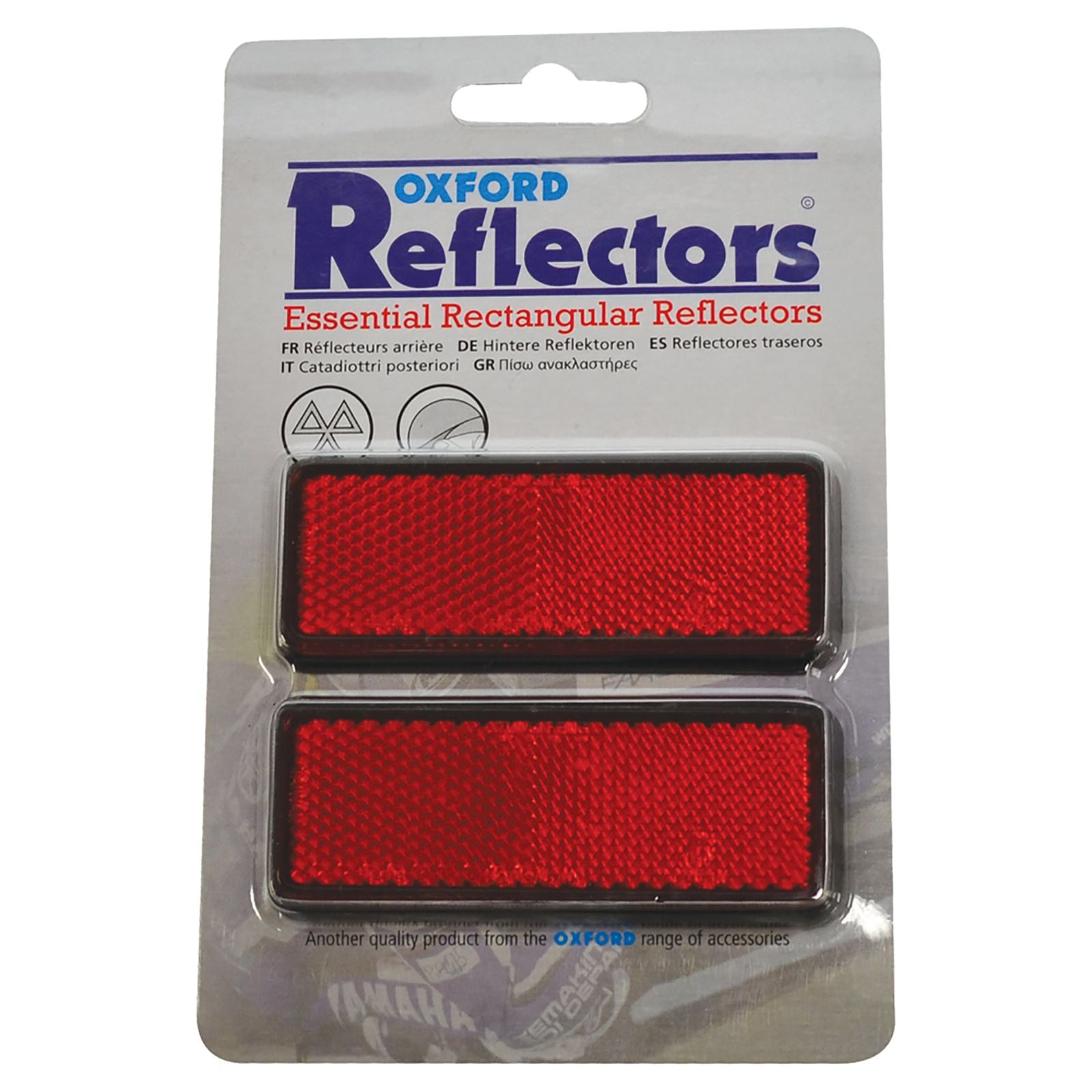 New OXFORD Reflectors Red Rectangular - Pair (Was Oxox110) #OXOX804