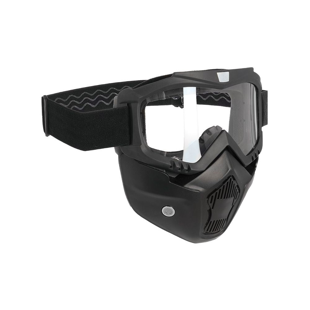 New OXFORD Assault Face Mask with Clear Lens - Black #OXOX231