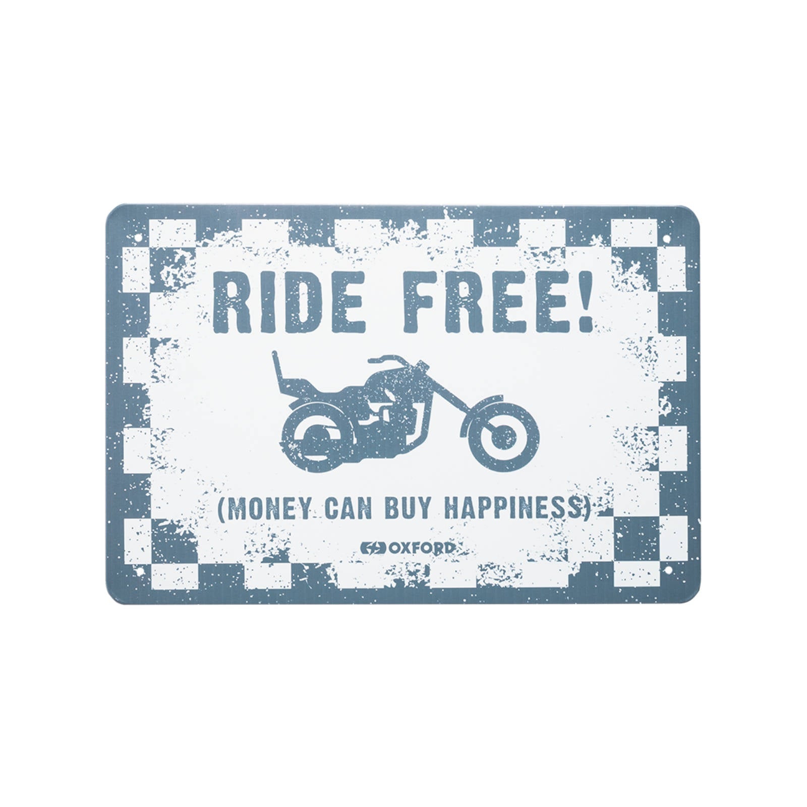 New OXFORD Garage Metal Sign: Ride Free #OXOX382