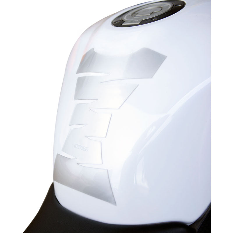 New OXFORD Jagged Tank Pad - Silver #OXOX545 | Australian Moto Spares