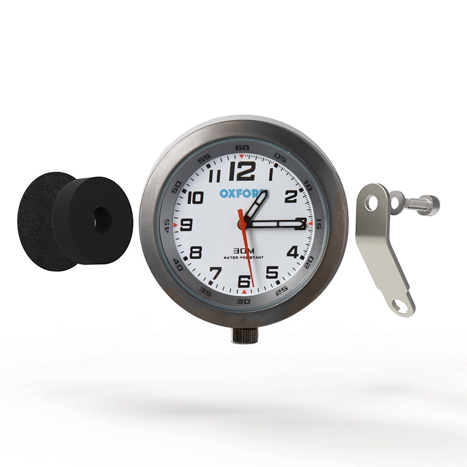 New OXFORD Clock Tit Case & White Face With Bracket #OXOX561