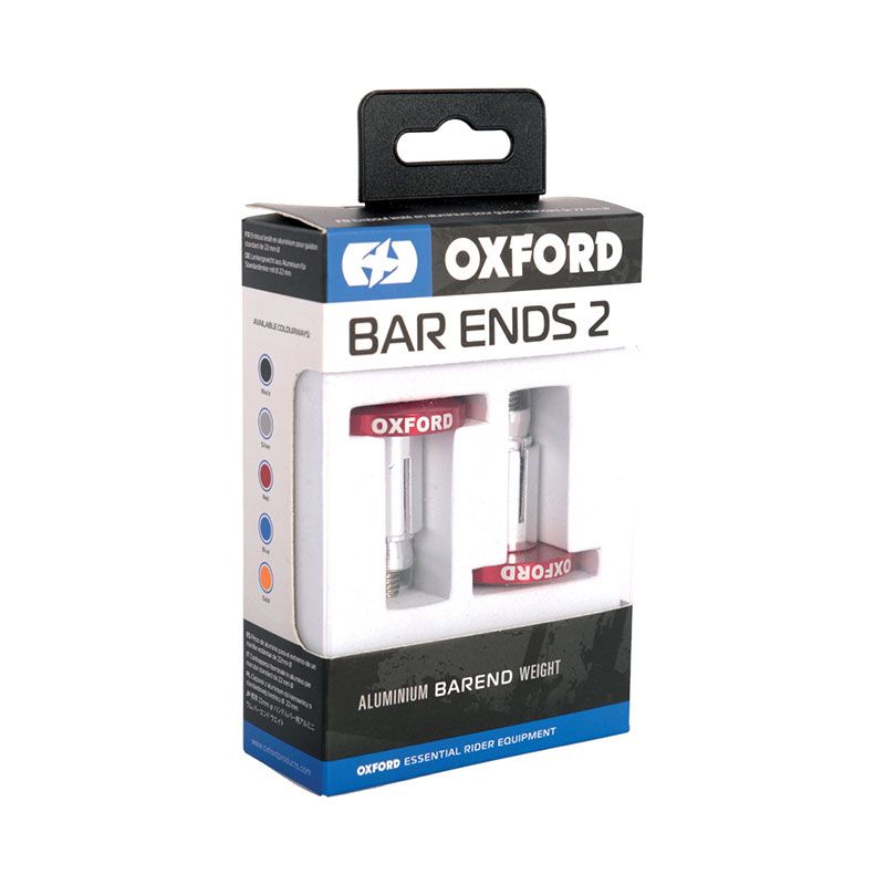 New OXFORD Handlebar Bar Ends 2 Red Anodised #OXOX595