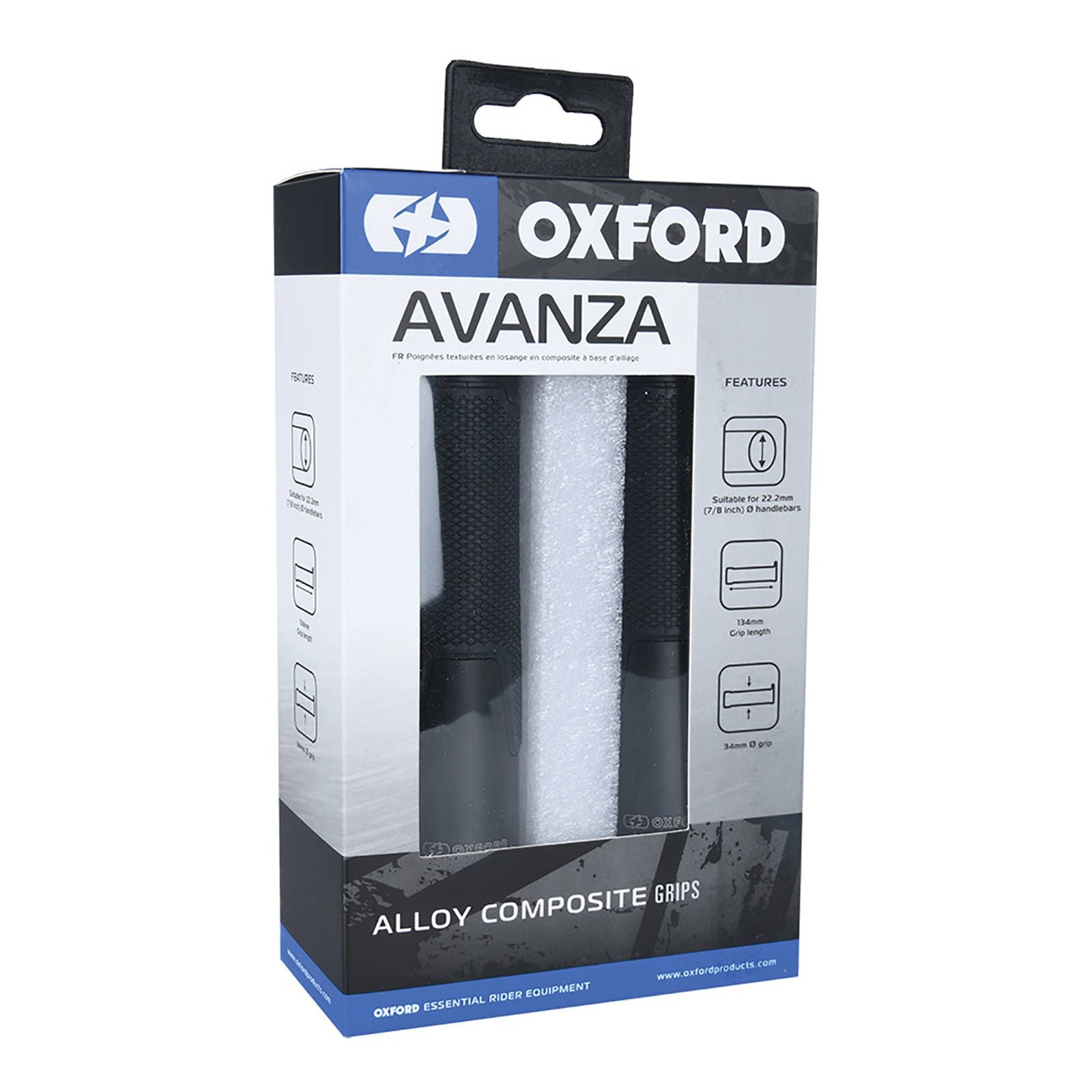 New OXFORD Avanza Hand Grips Black #OXOX611