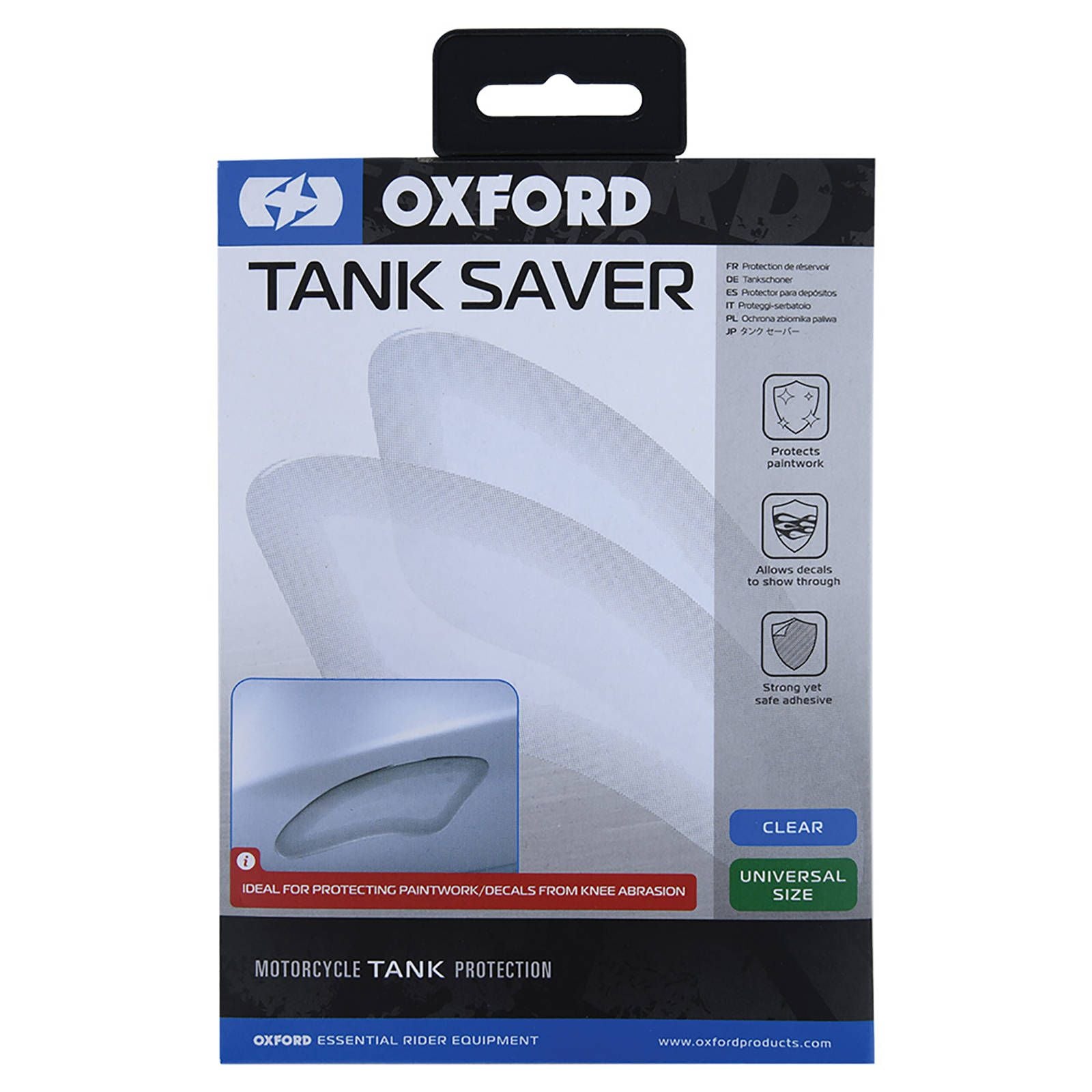 New OXFORD Tank Saver Knee Pad Clear PR #OXOX645