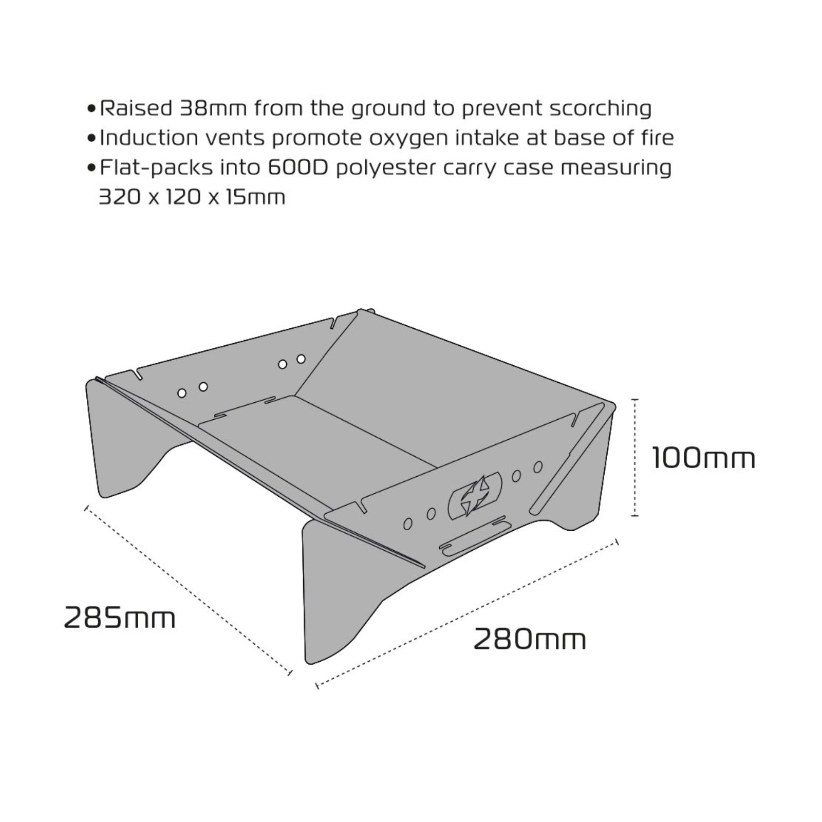 New OXFORD Firepit (Including The Carrying Case) #OXOX876