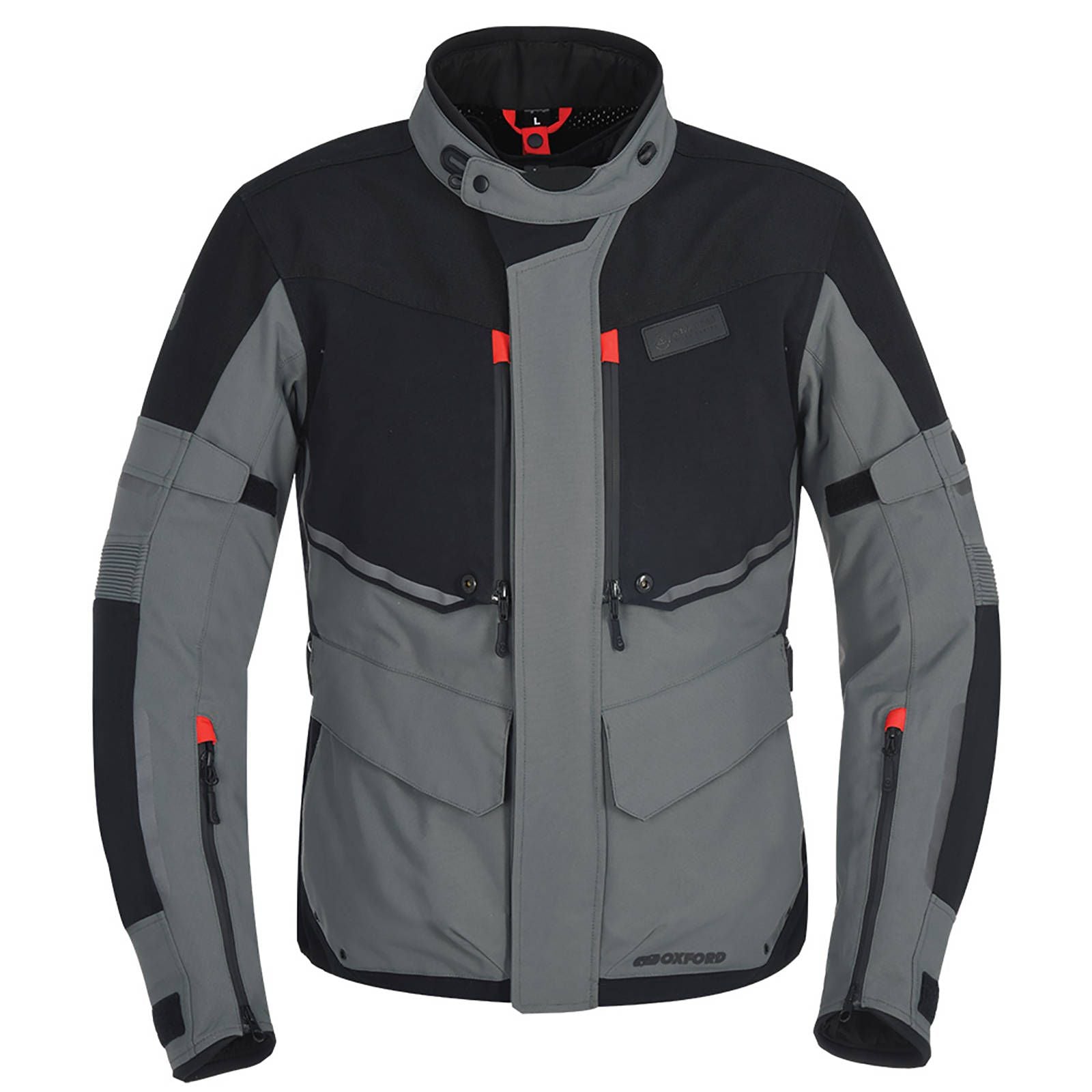 New OXFORD Mondial Laminate Jacket - Black / Grey (2XL) #OXTM1811012XL