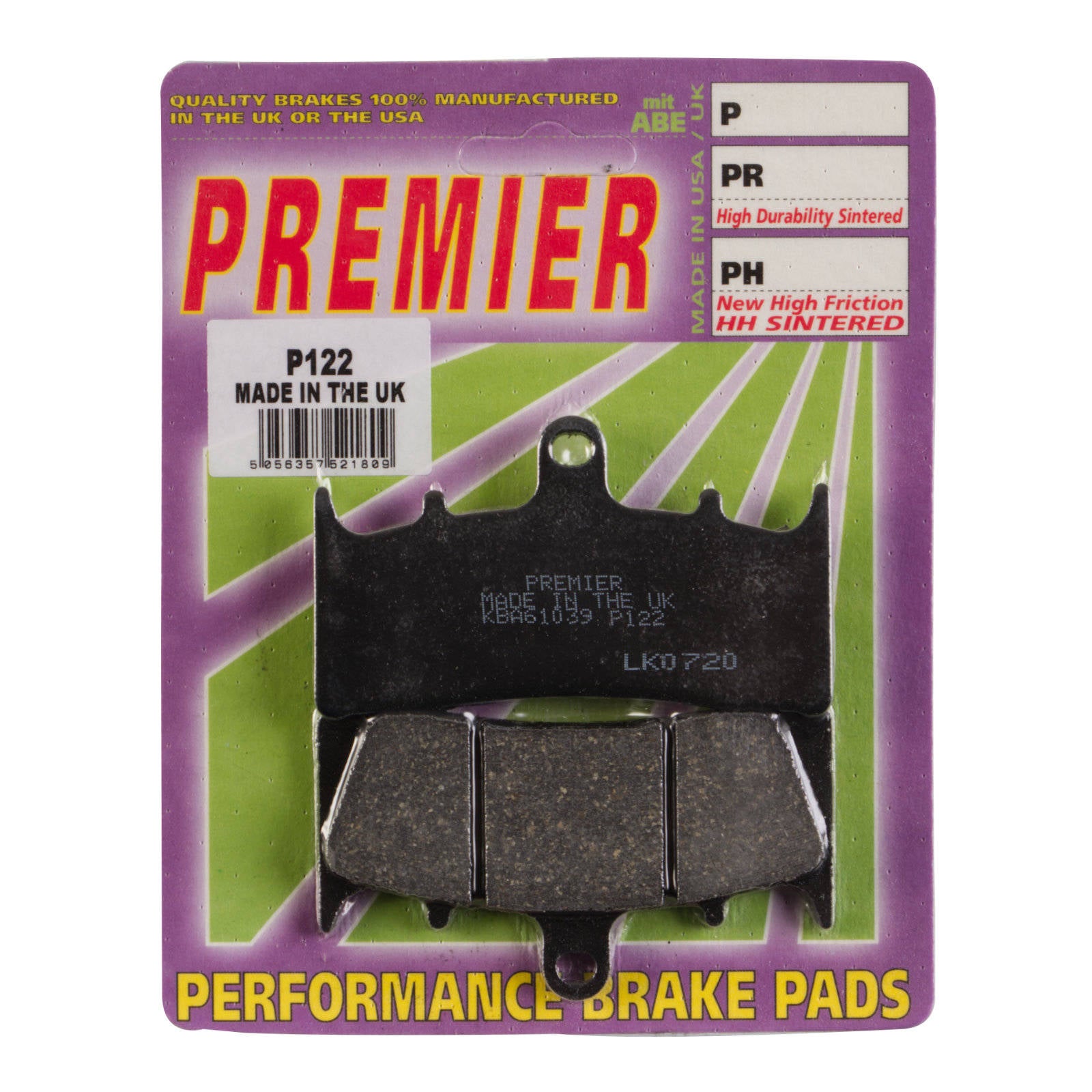 New PREMIER Brake Pads - P Organic Standard #PBP122 | Australian Moto Spares