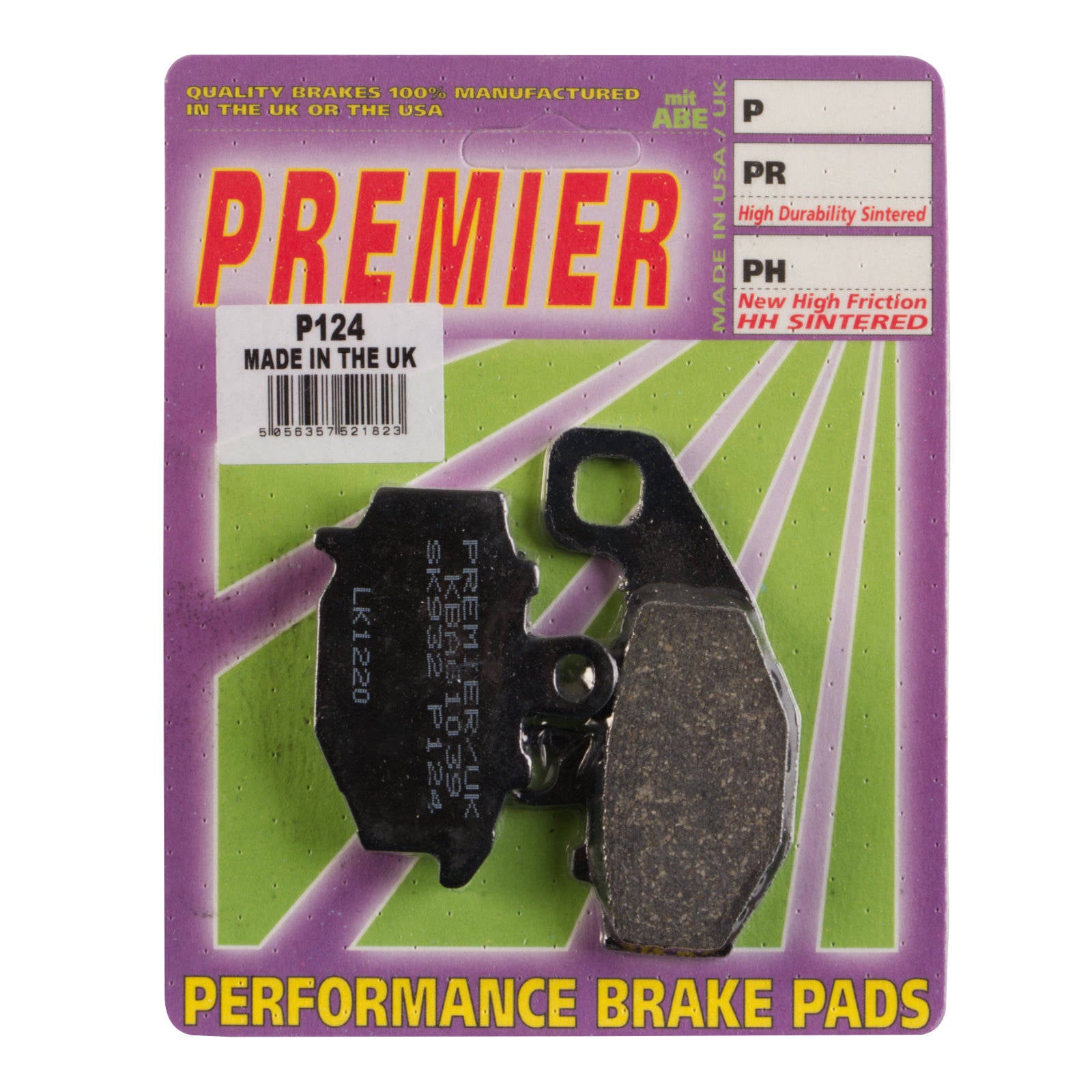 New PREMIER Brake Pads - P Organic Standard #PBP124 | Australian Moto Spares