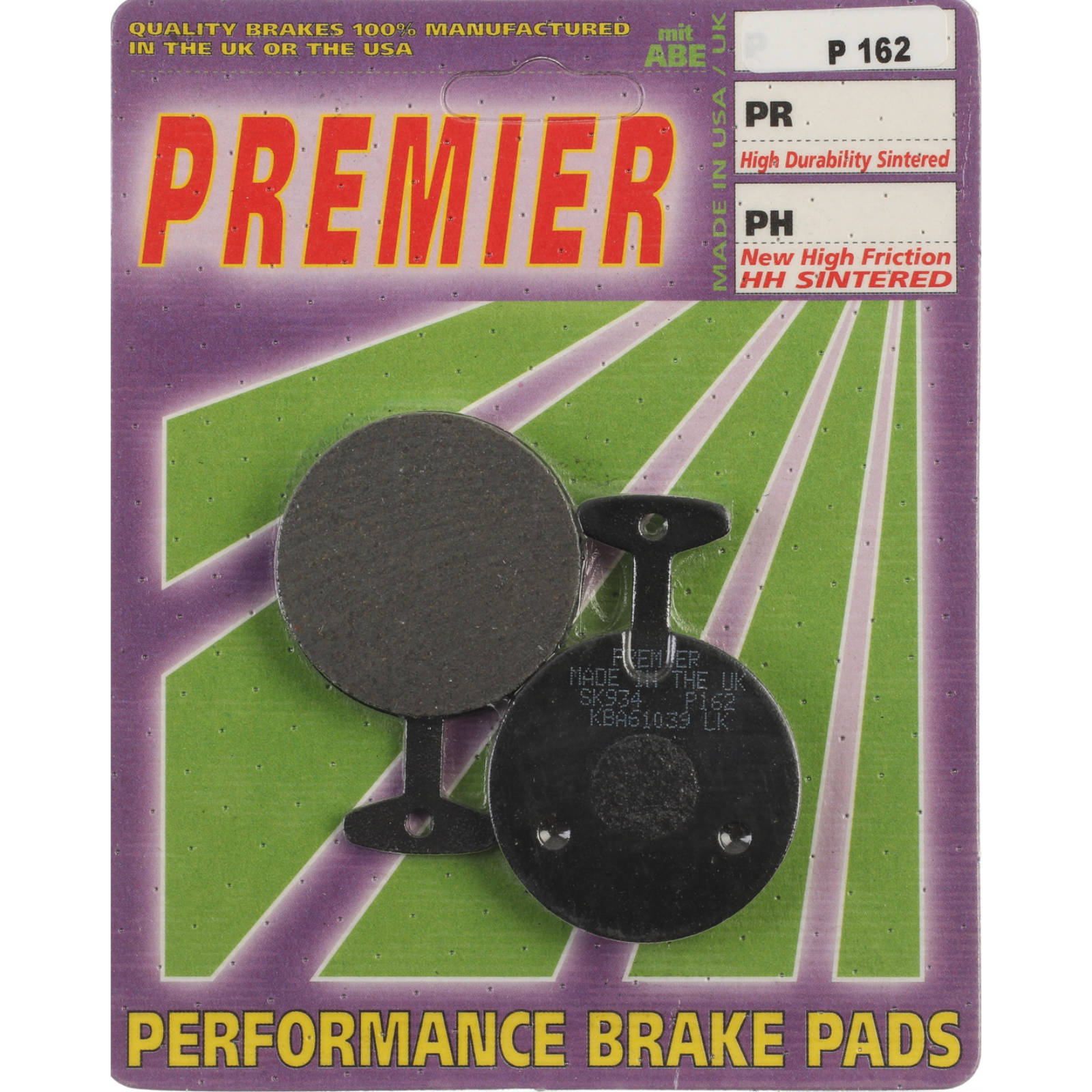New PREMIER Brake Pads - P Organic Standard #PBP162 | Australian Moto Spares