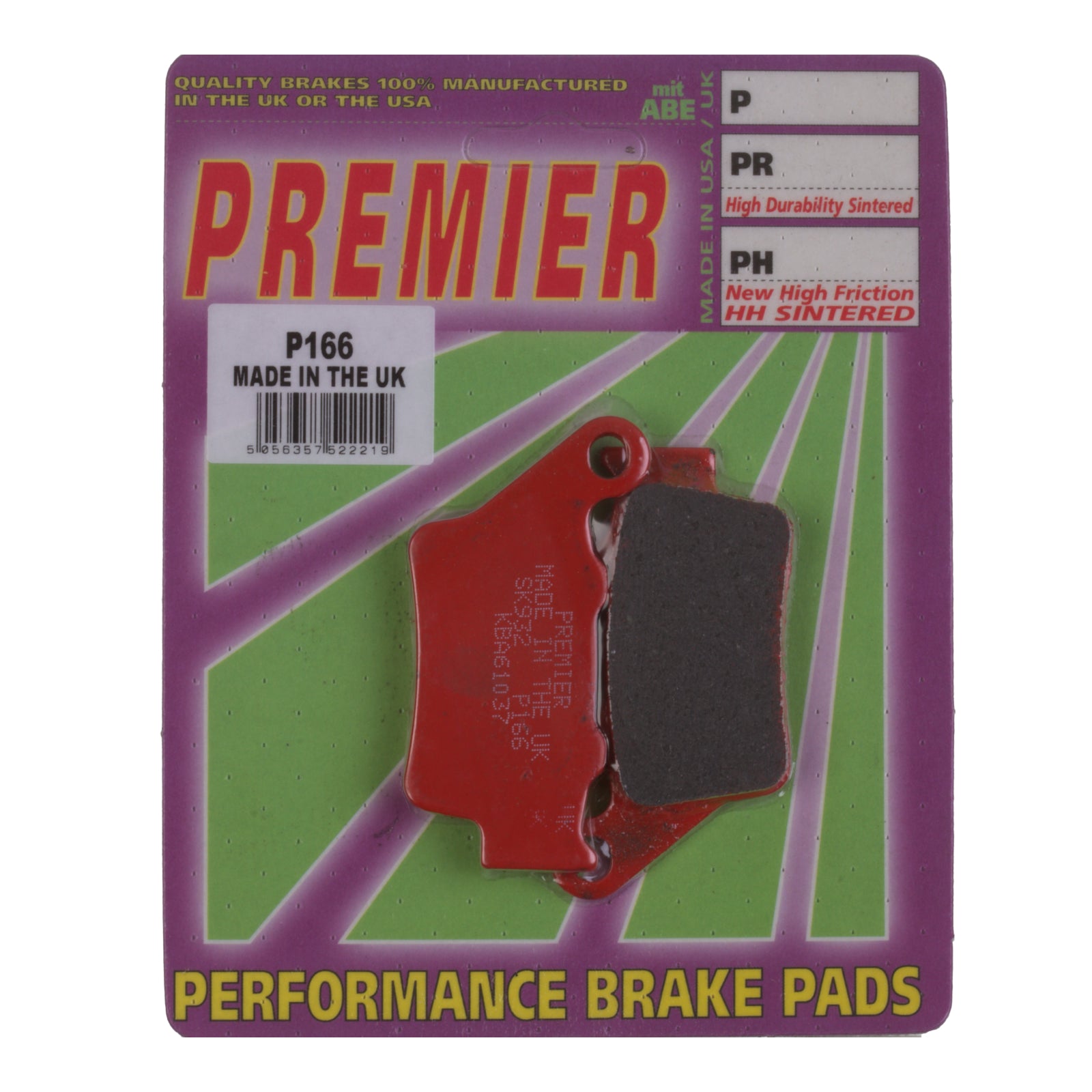 New PREMIER Brake Pads - P Organic Standard #PBP166 | Australian Moto Spares