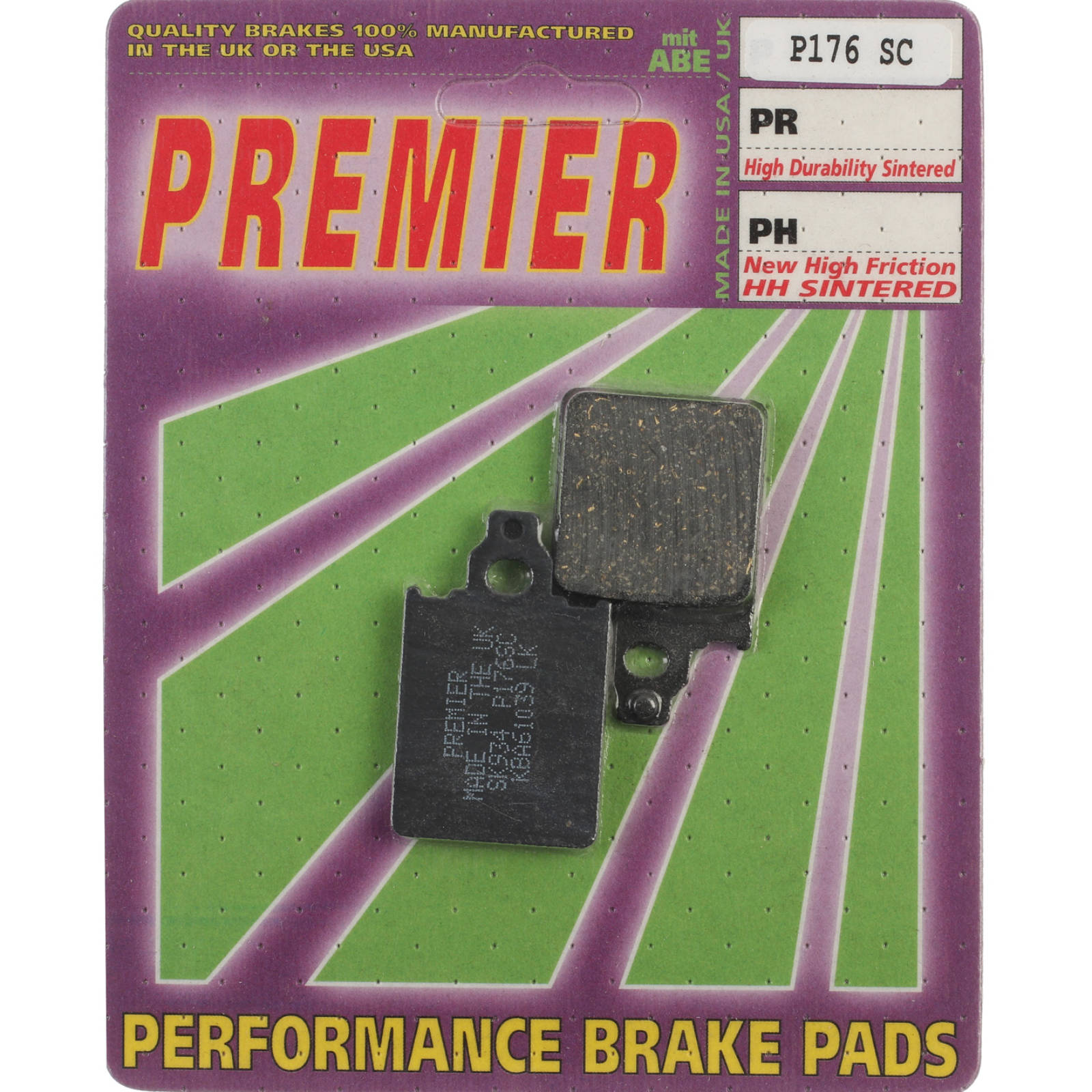 New PREMIER Brake Pads - P Organic Standard #PBP176 | Australian Moto Spares