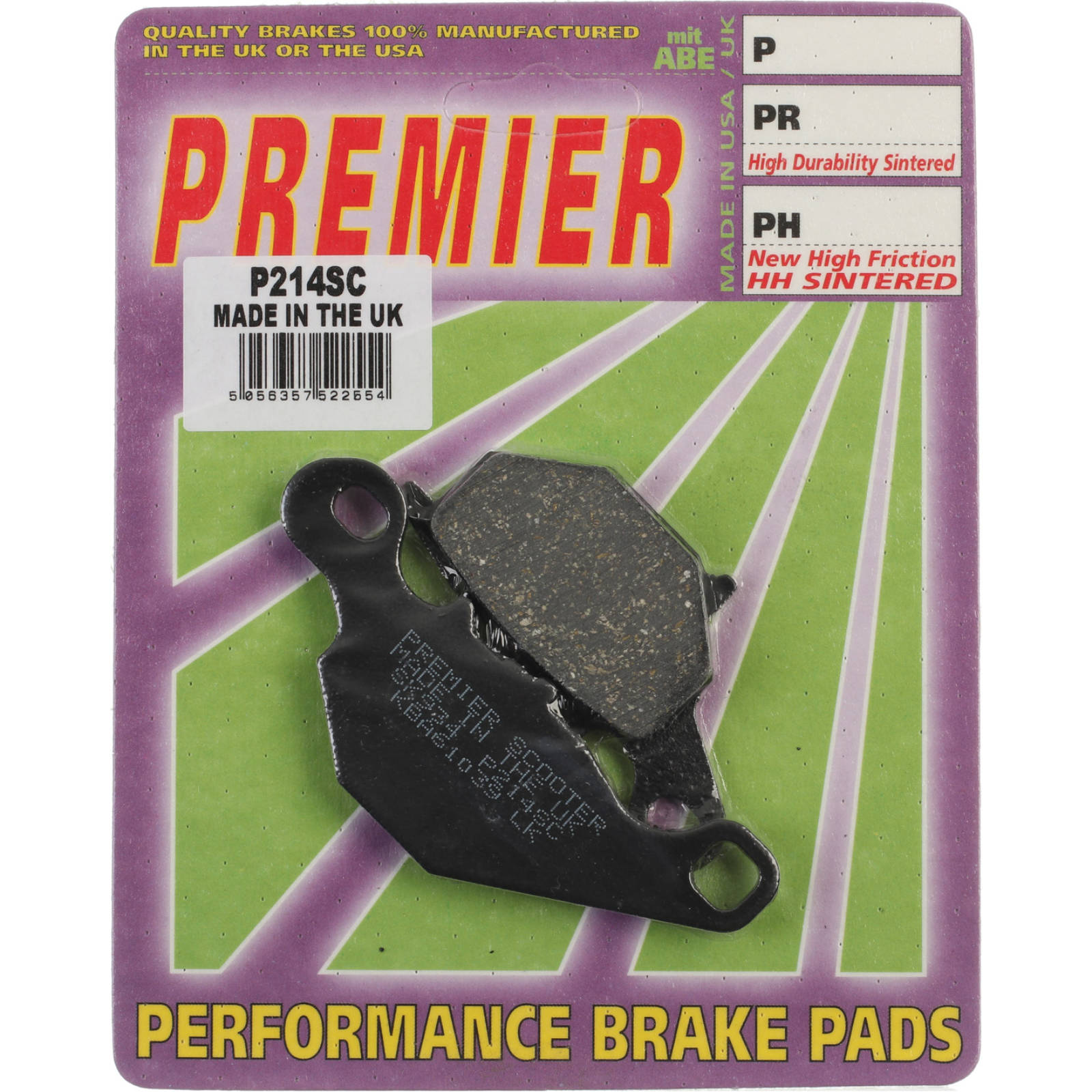 New PREMIER Brake Pads - P Organic Standard #PBP214 | Australian Moto Spares