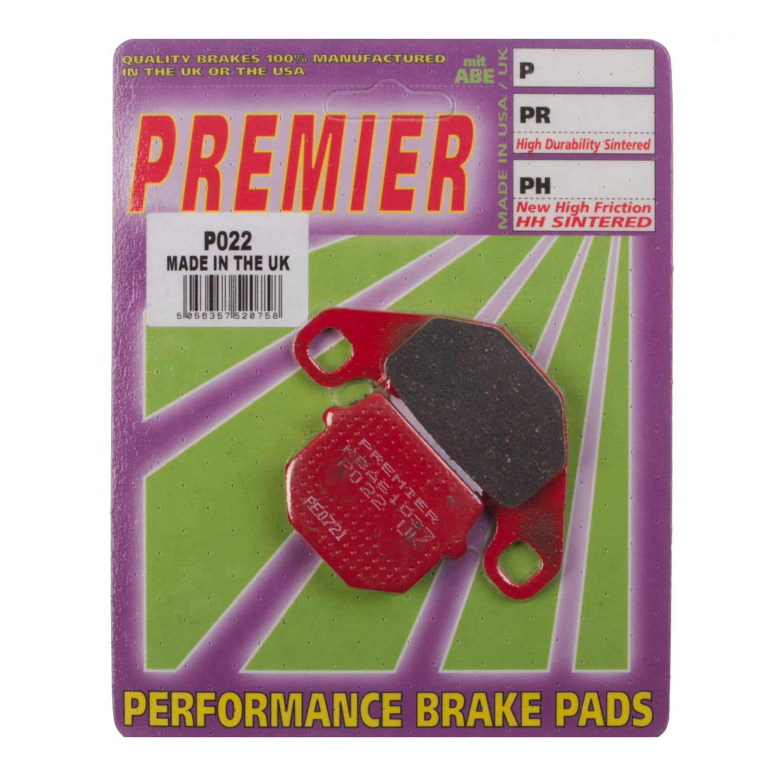 New PREMIER Brake Pads - P Organic Standard #PBP22 | Australian Moto Spares
