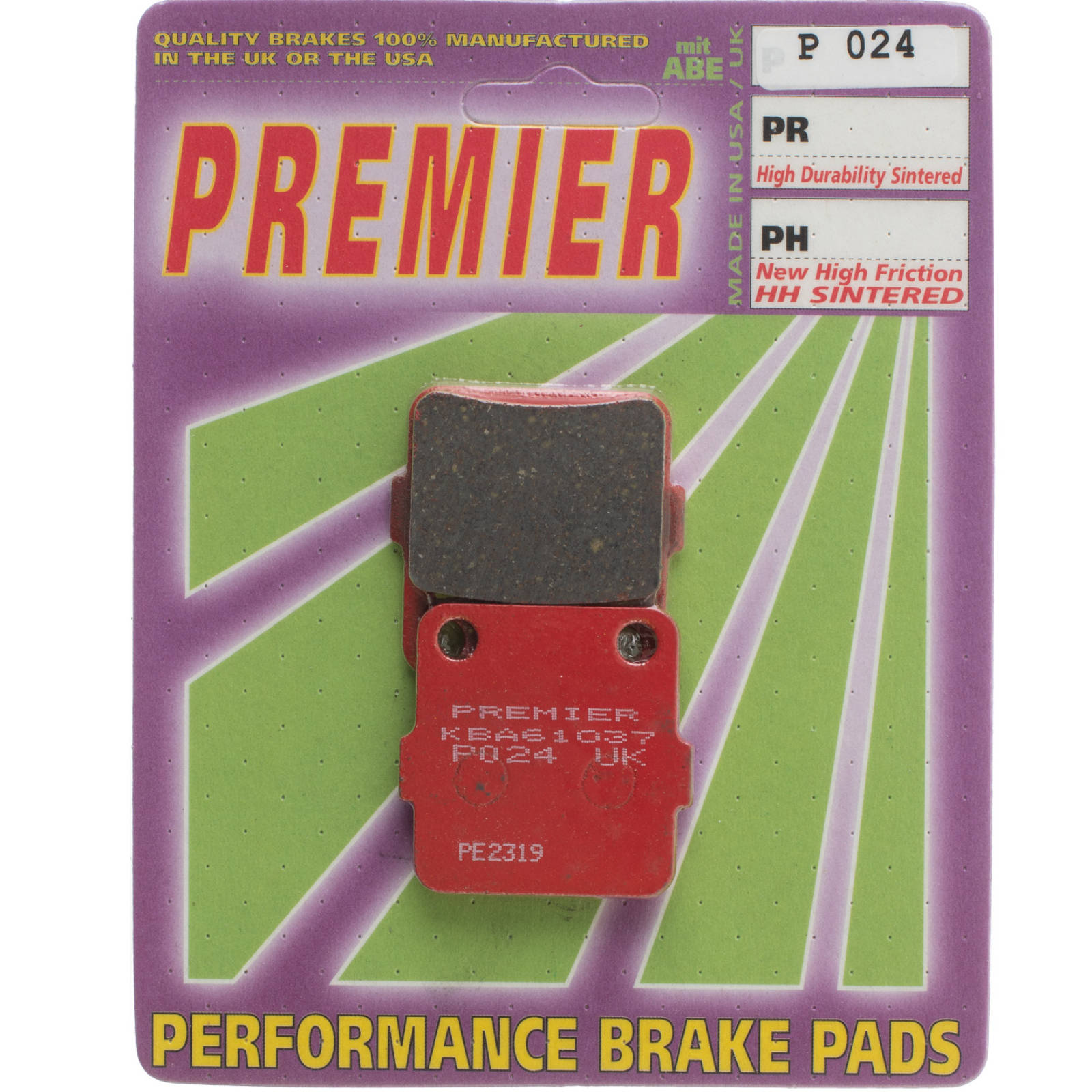 New PREMIER Brake Pads - P Organic Standard #PBP24 | Australian Moto Spares