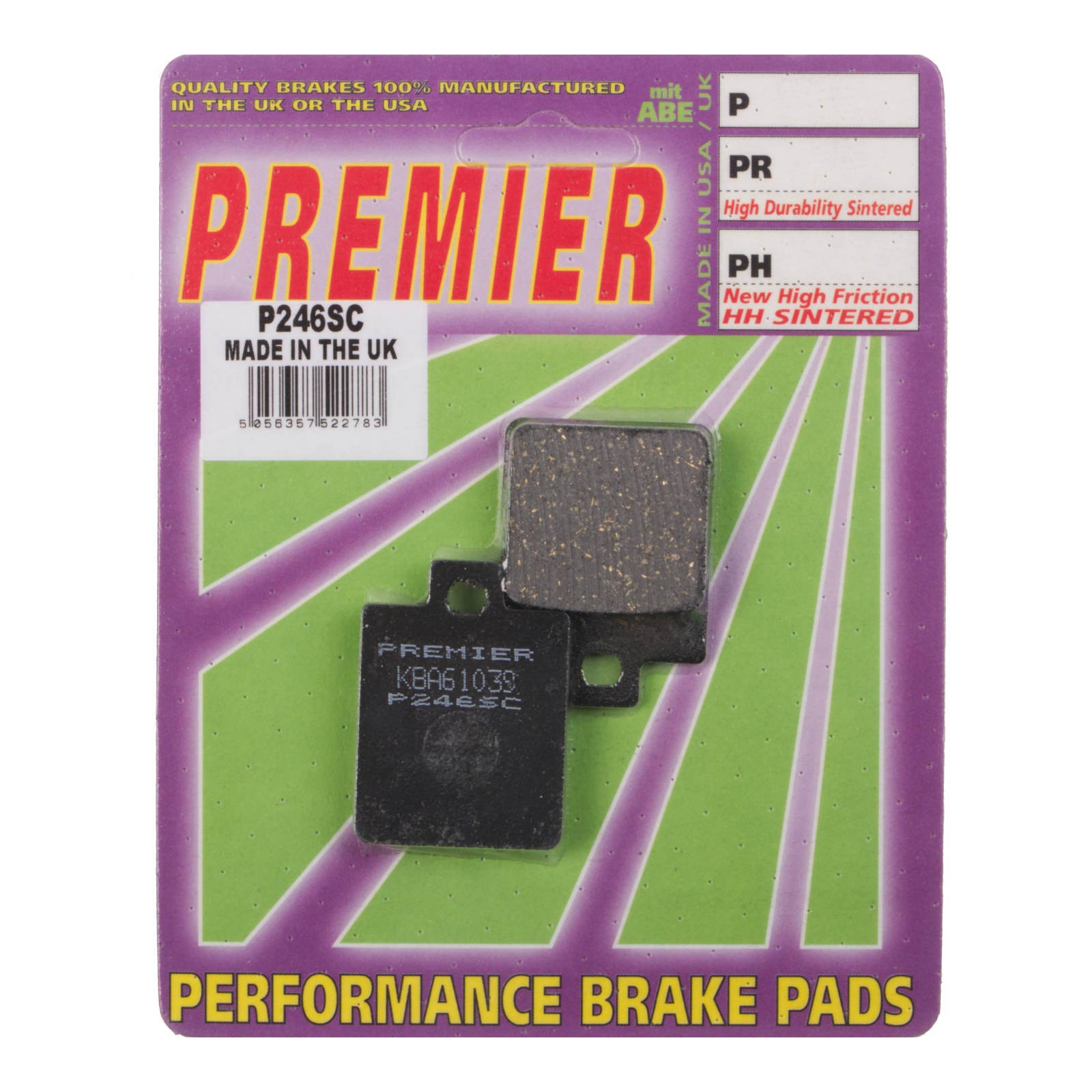 New PREMIER Brake Pads - P-Sc Organic Scooter #PBP246SC | Australian Moto Spares