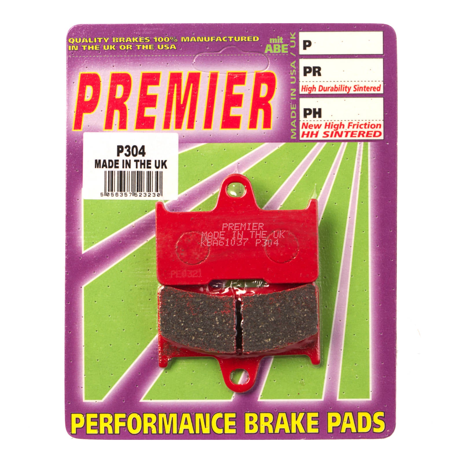 New PREMIER Brake Pads - P Organic Standard #PBP304 | Australian Moto Spares