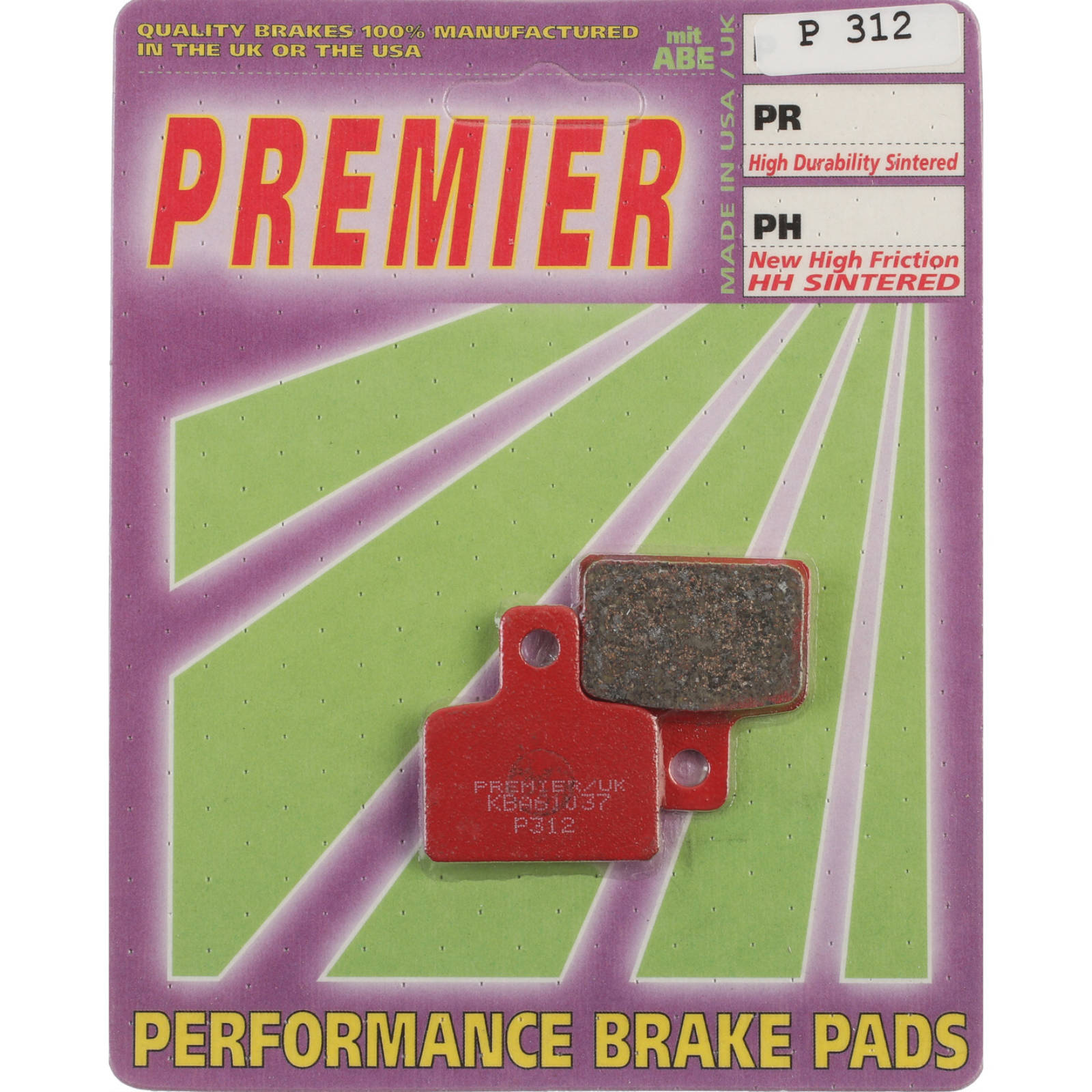 New PREMIER Brake Pads - P Organic Standard #PBP312 | Australian Moto Spares