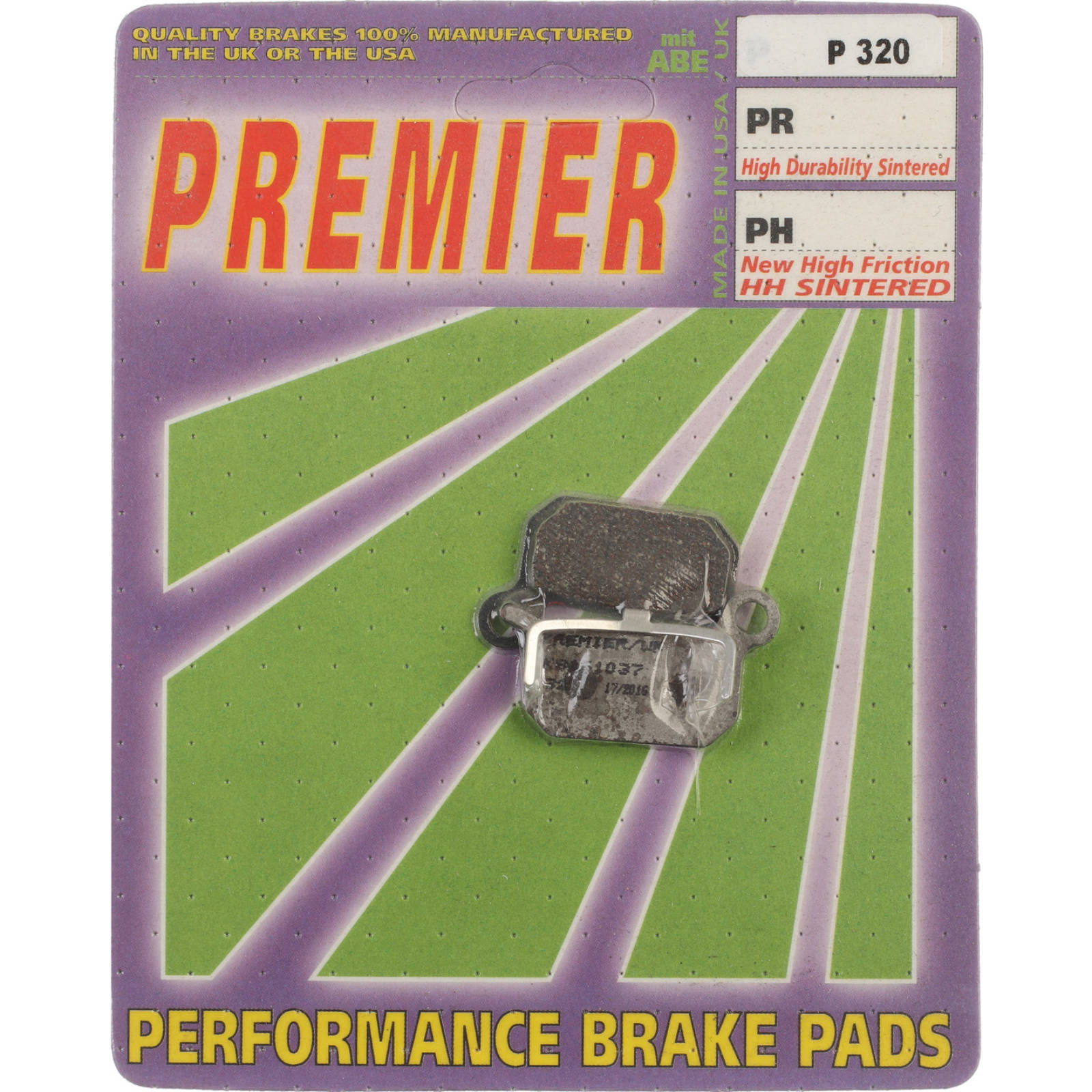 New PREMIER Brake Pads - P Organic Standard #PBP320 | Australian Moto Spares
