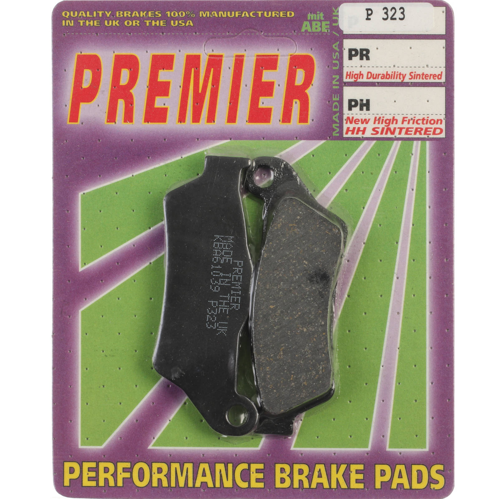 New PREMIER Brake Pads - P Organic Standard #PBP323 | Australian Moto Spares