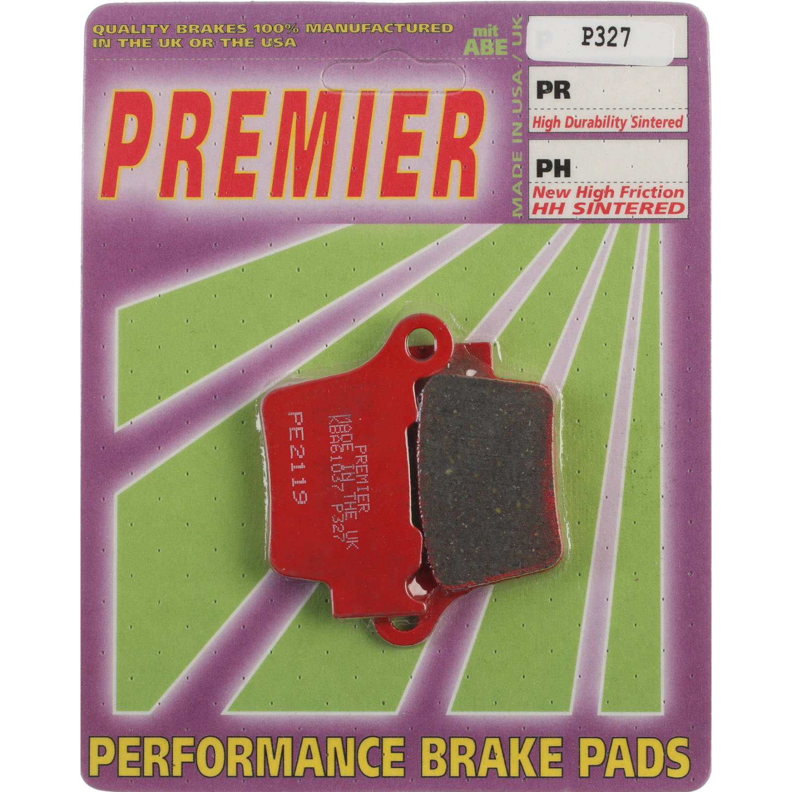New PREMIER Brake Pads - P Organic Standard #PBP327 | Australian Moto Spares