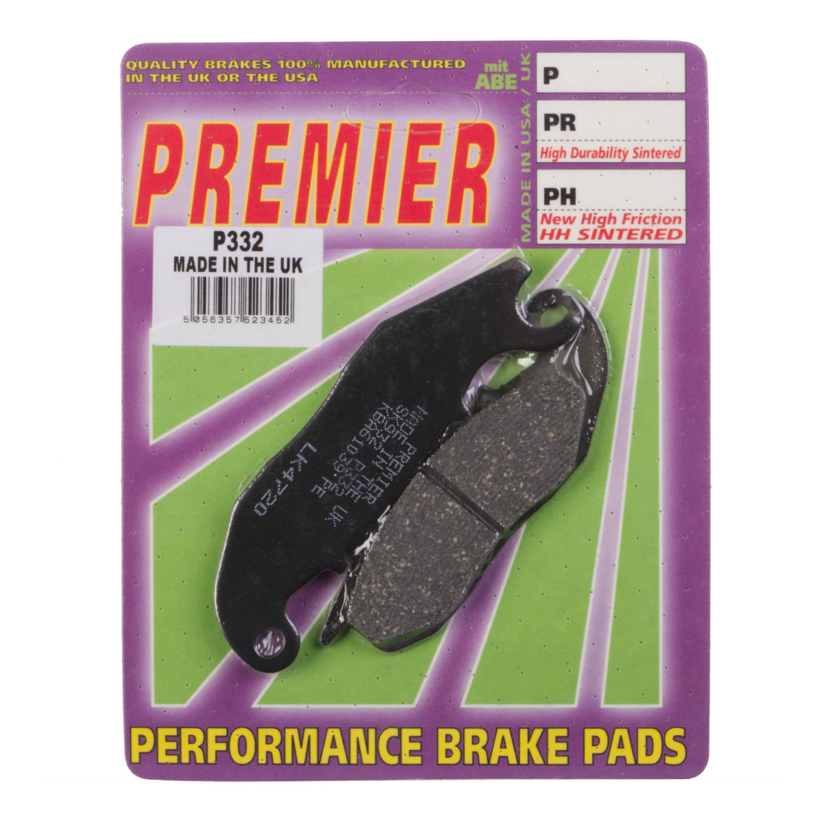 New PREMIER Brake Pads - P Organic Standard #PBP332 | Australian Moto Spares