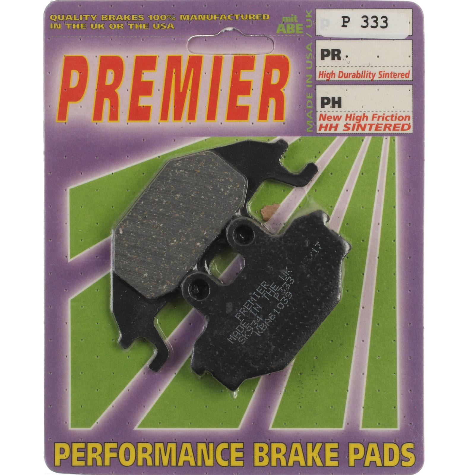 New PREMIER Brake Pad - P Organic Standard (GF230S3) #PBP333