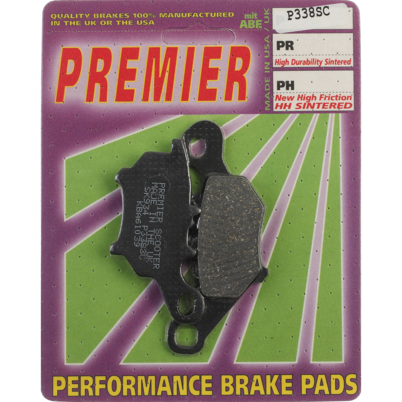 New PREMIER Brake Pads - P Organic Standard #PBP338 | Australian Moto Spares