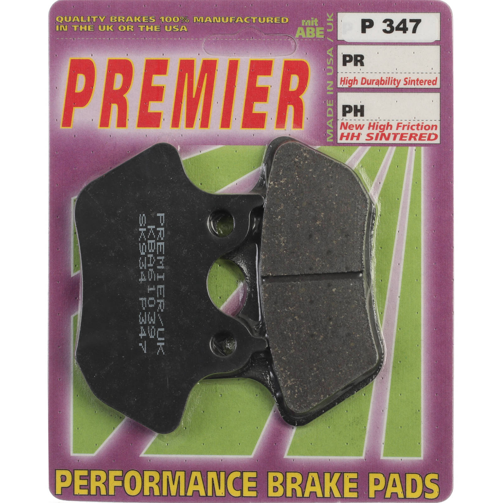 New PREMIER Brake Pads - P Organic Standard #PBP347 | Australian Moto Spares