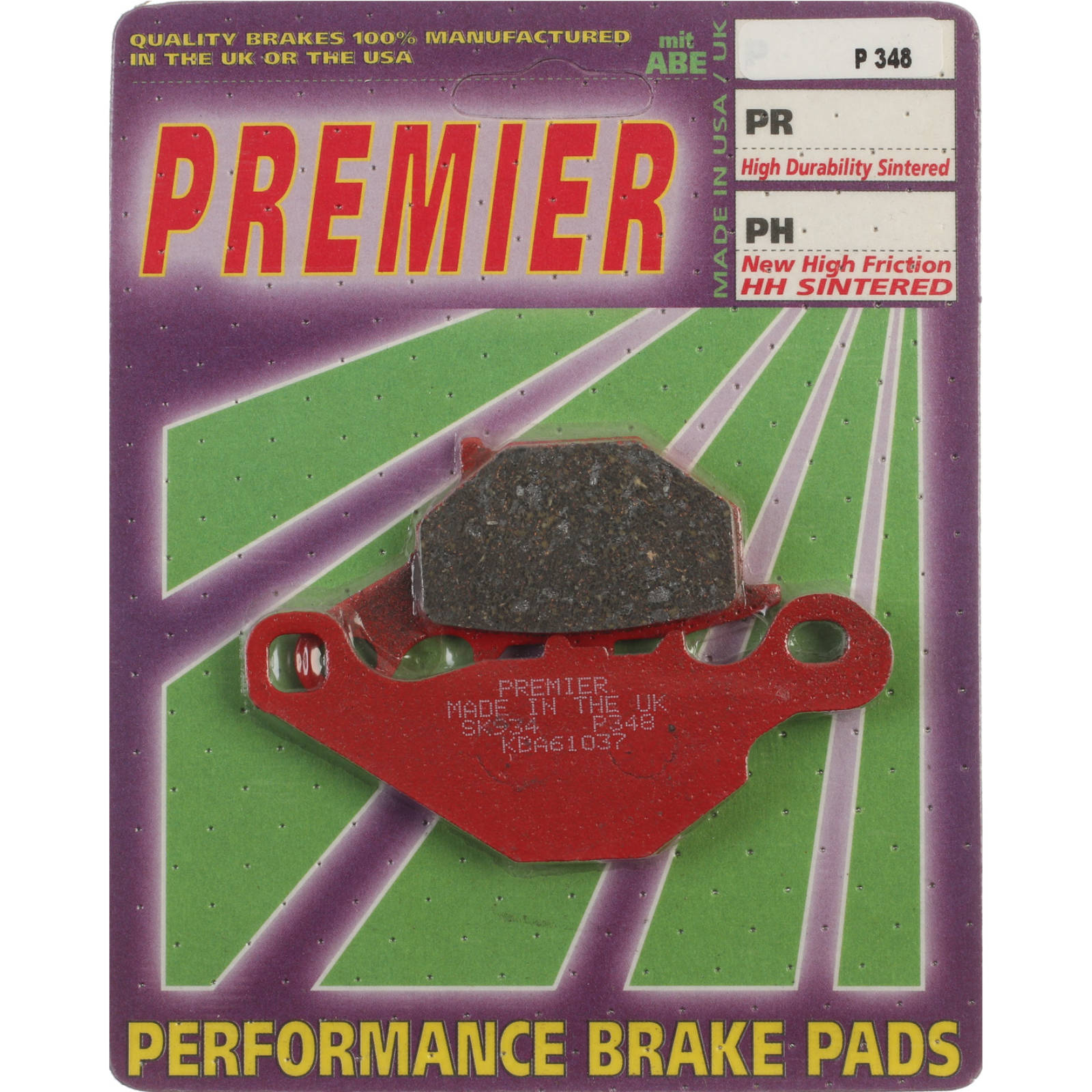 New PREMIER Brake Pads - P Organic Standard #PBP348 | Australian Moto Spares
