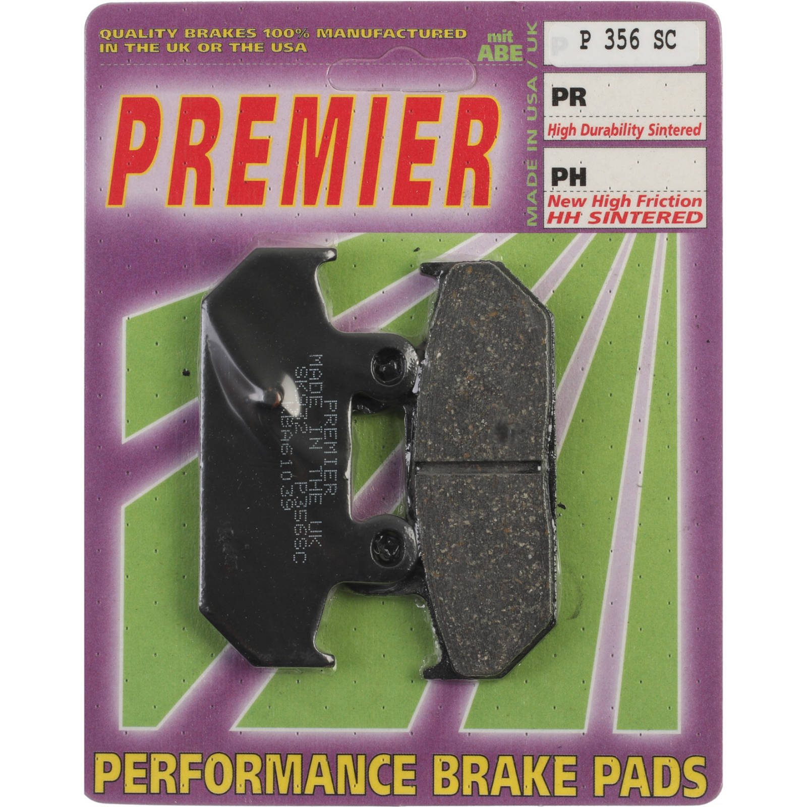 New PREMIER Brake Pads - P Organic Standard #PBP356 | Australian Moto Spares