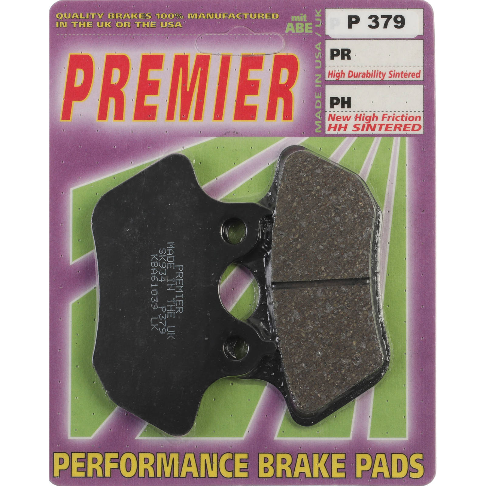 New PREMIER Brake Pads - P Organic Standard #PBP379 | Australian Moto Spares