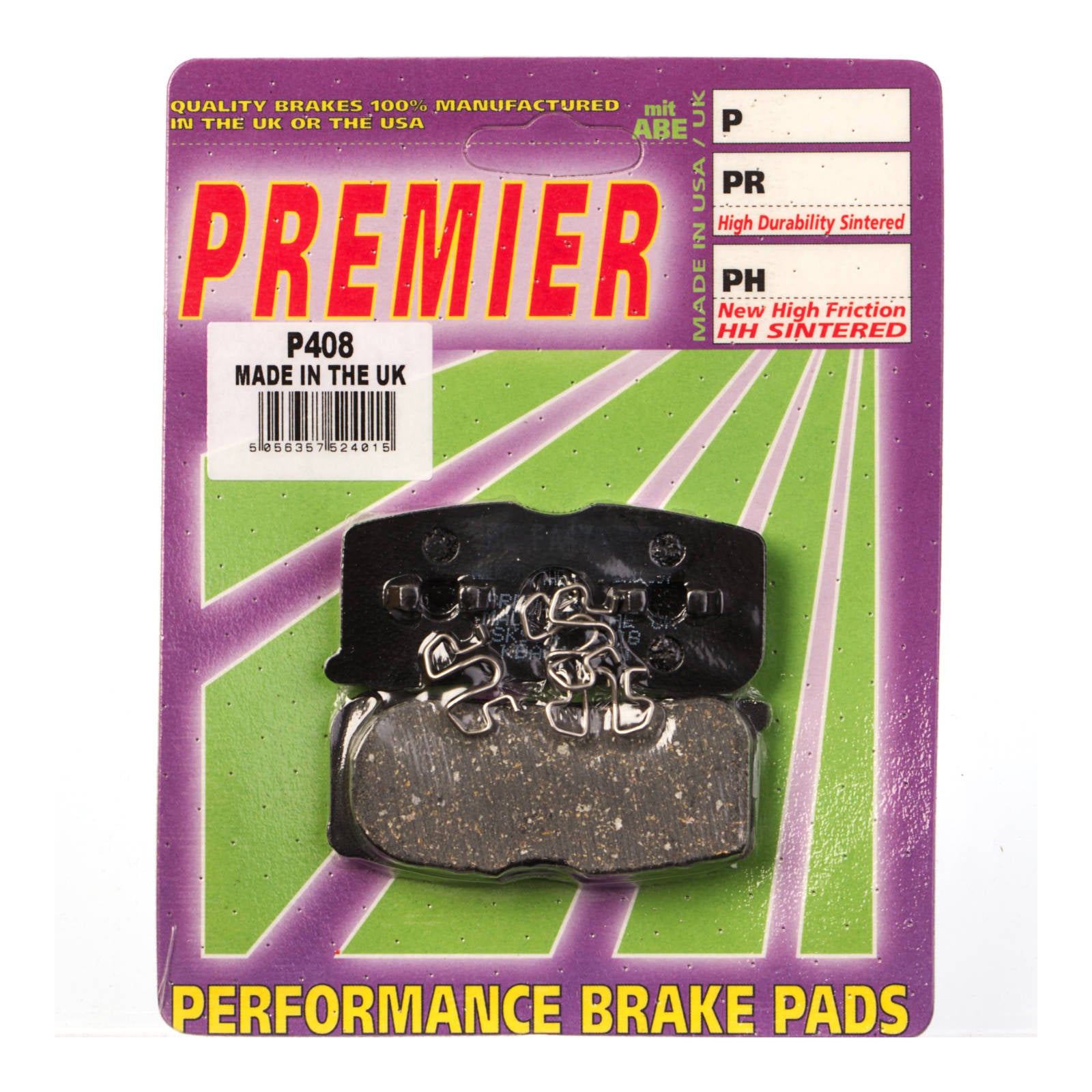 New PREMIER Brake Pads - P Organic Standard #PBP408 | Australian Moto Spares