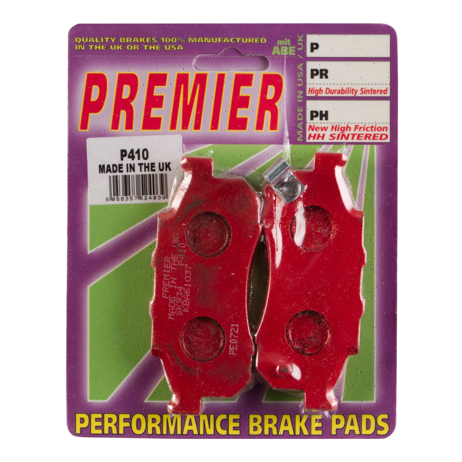 New PREMIER Brake Pads - P Organic Standard #PBP410 | Australian Moto Spares