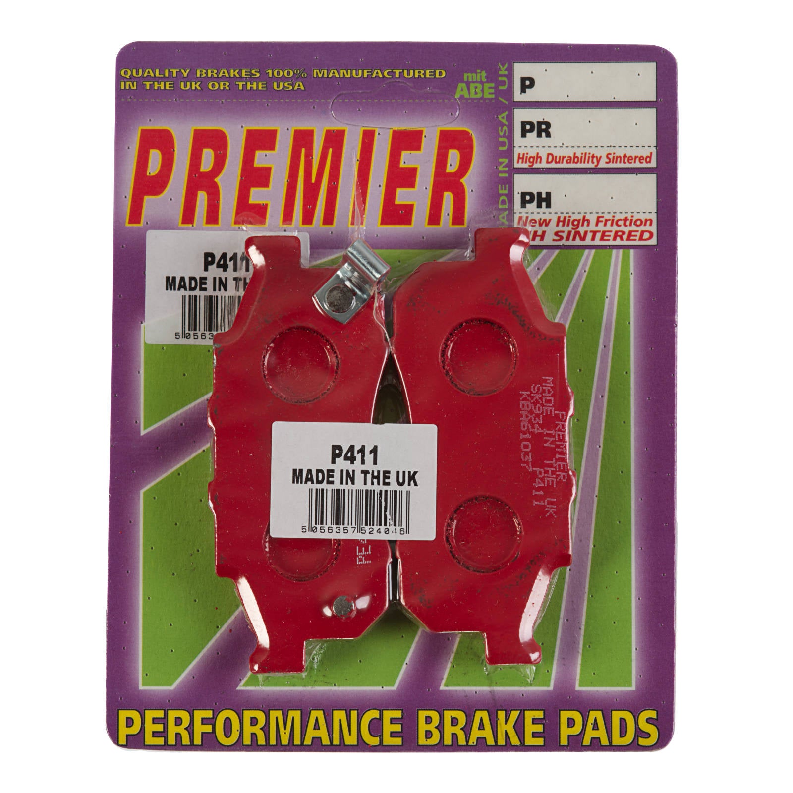 New PREMIER Brake Pads - P Organic Standard #PBP411 | Australian Moto Spares