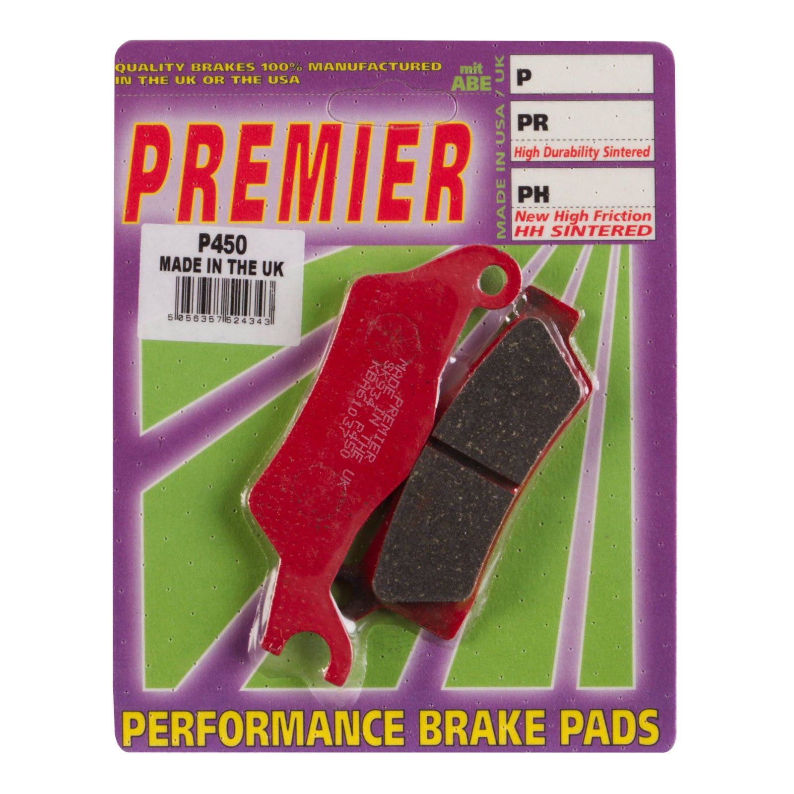 New PREMIER Brake Pads - P Organic Standard #PBP450 | Australian Moto Spares