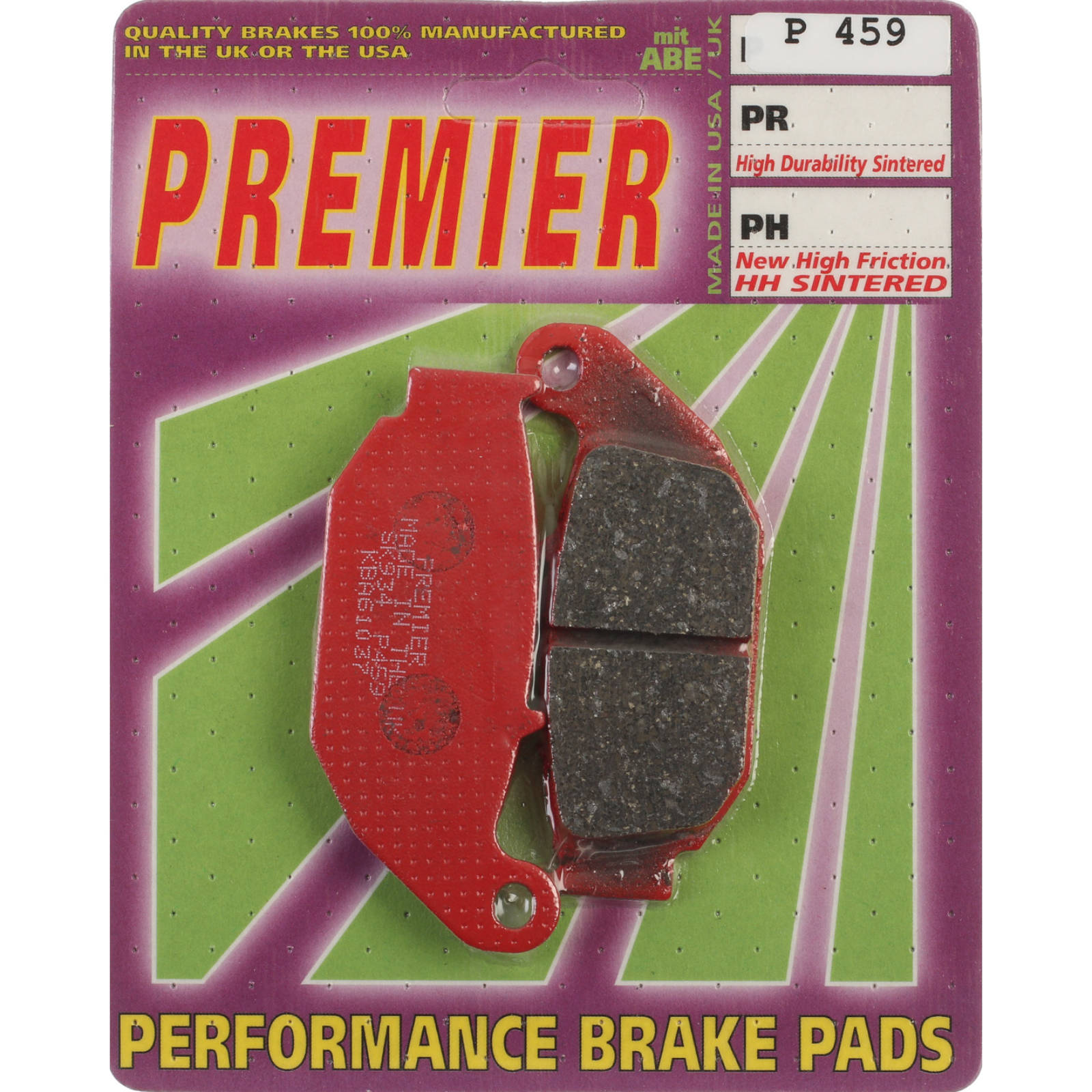 New PREMIER Brake Pads - P Organic Standard #PBP459 | Australian Moto Spares